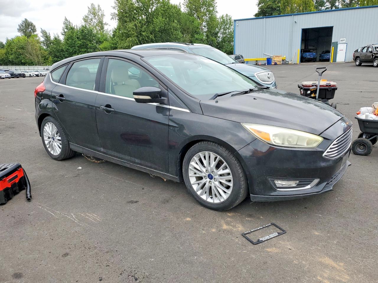 2015 Ford Focus Titanium Black vin: 1FADP3N22FL222111