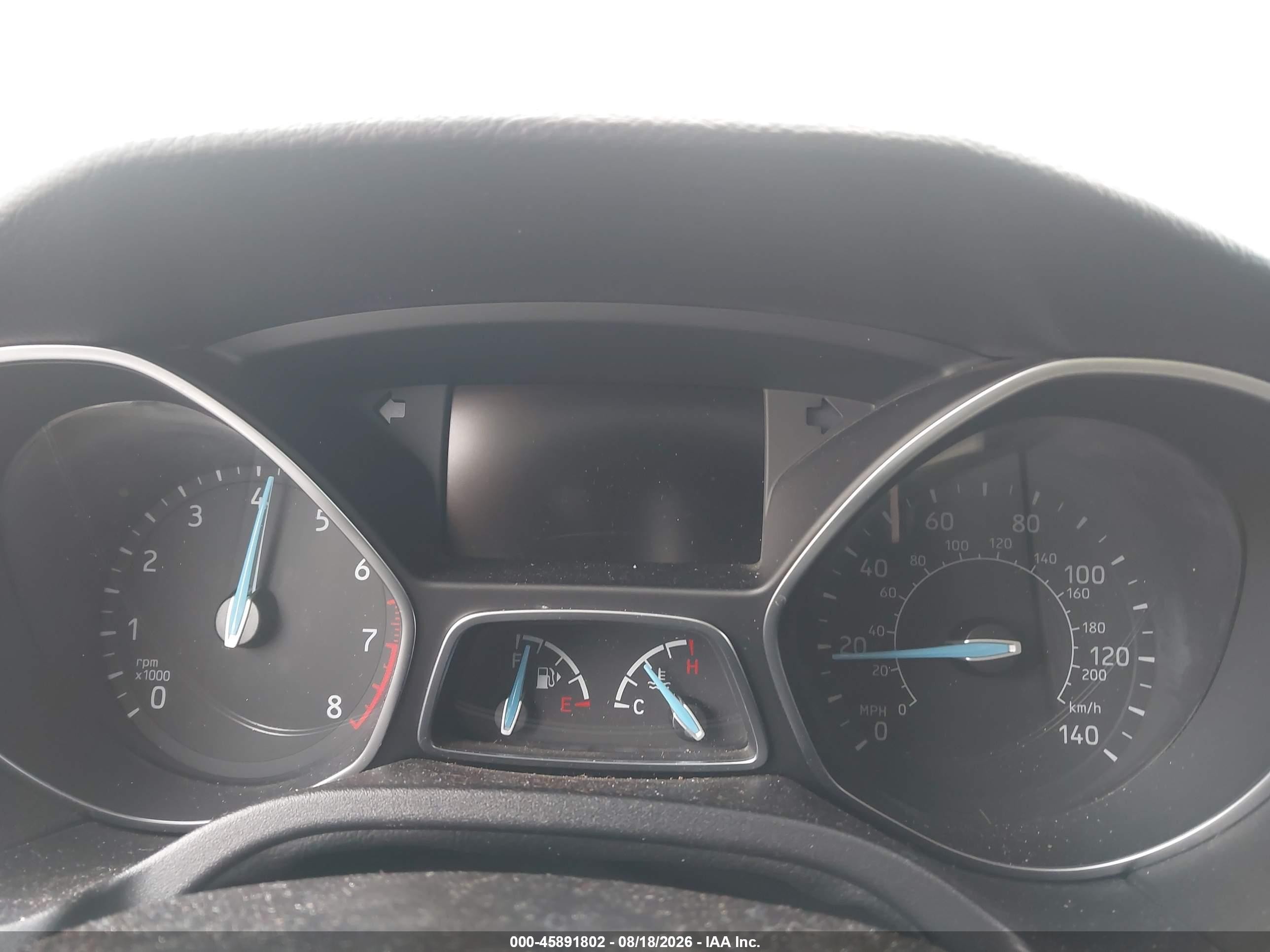 2015 Ford Focus Titanium Белый vin: 1FADP3N22FL341860