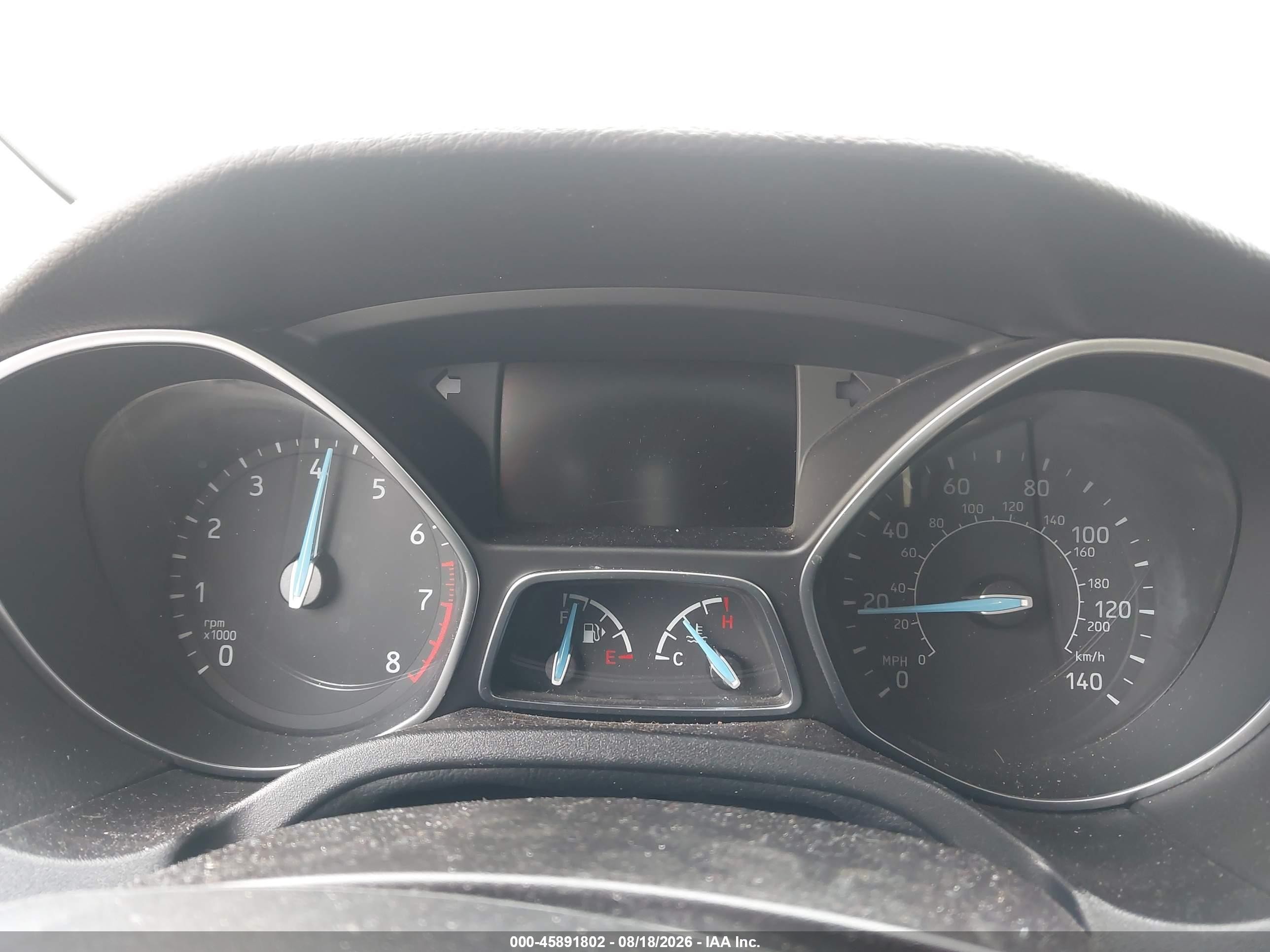 2015 Ford Focus Titanium Белый vin: 1FADP3N22FL341860