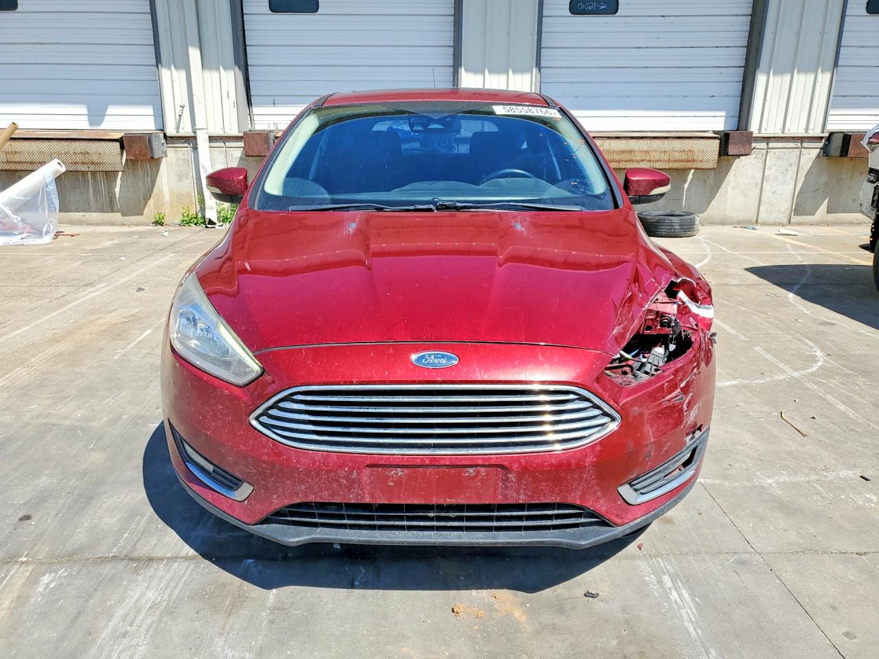2017 Ford Focus Titanium Red vin: 1FADP3N22HL328139