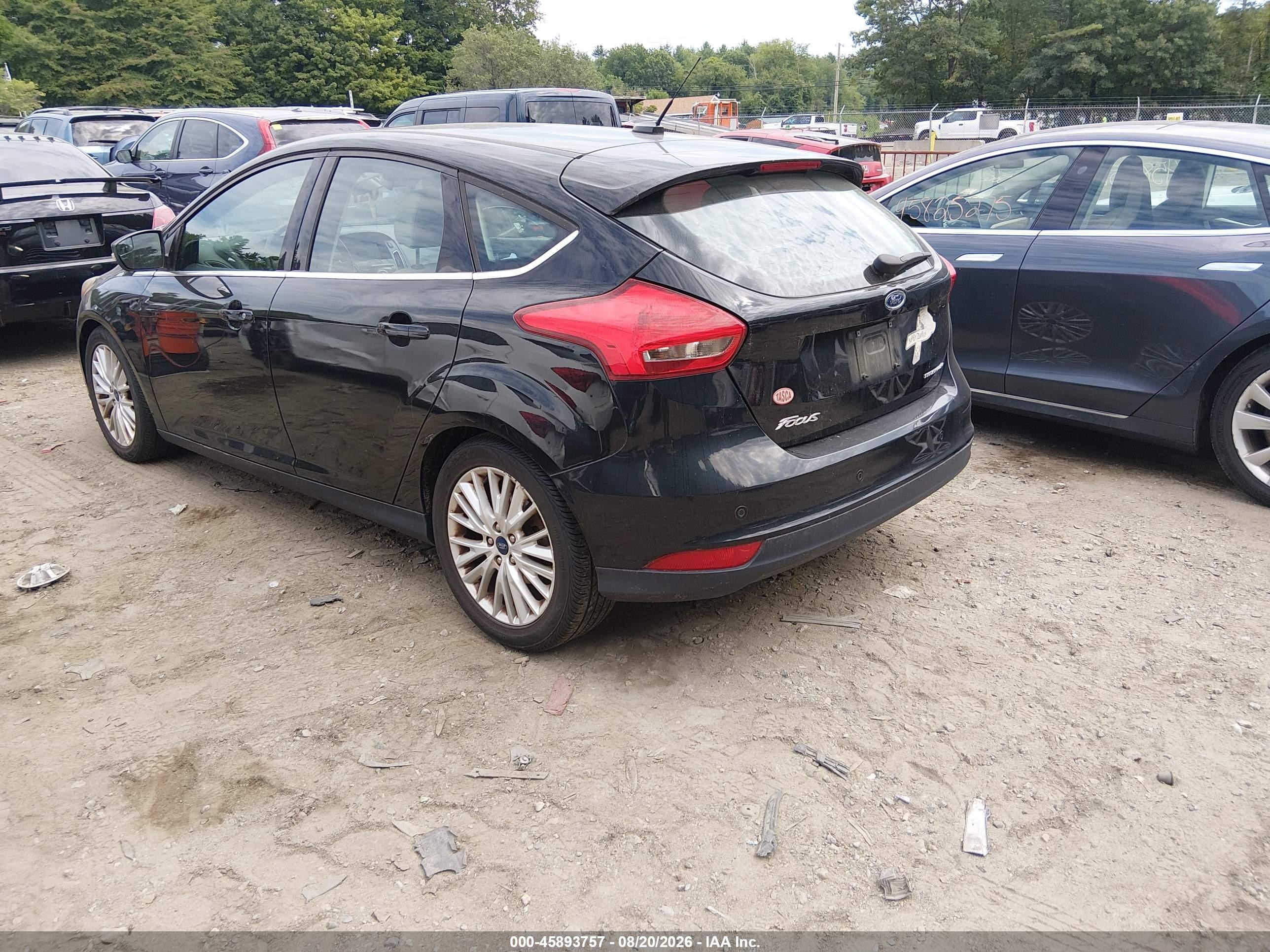 2018 Ford Focus Titanium Black vin: 1FADP3N22JL325893