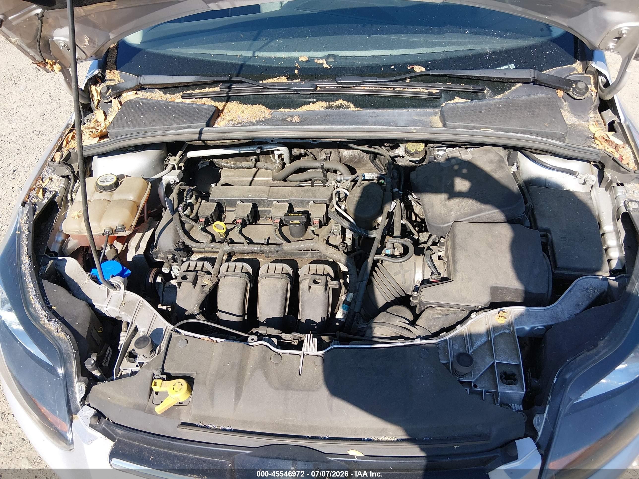 2013 Ford Focus Titanium Серебряный vin: 1FADP3N23DL226956