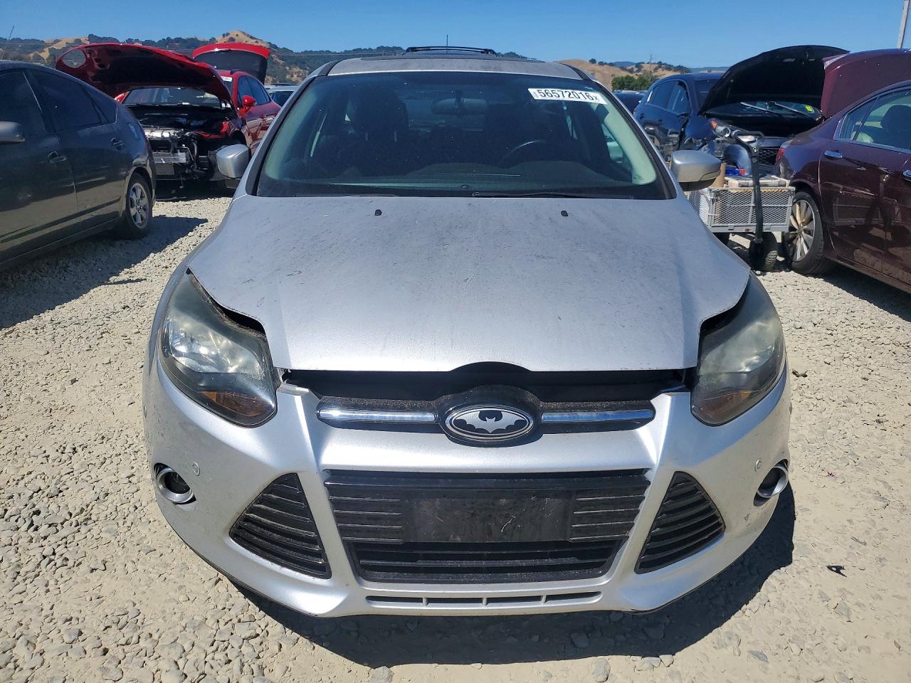 2013 Ford Focus Titanium Silver vin: 1FADP3N23DL254692