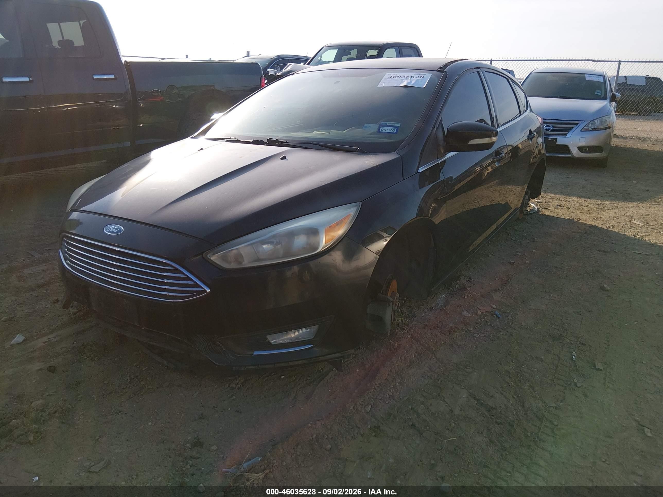 2015 Ford Focus Titanium Black vin: 1FADP3N23FL230685