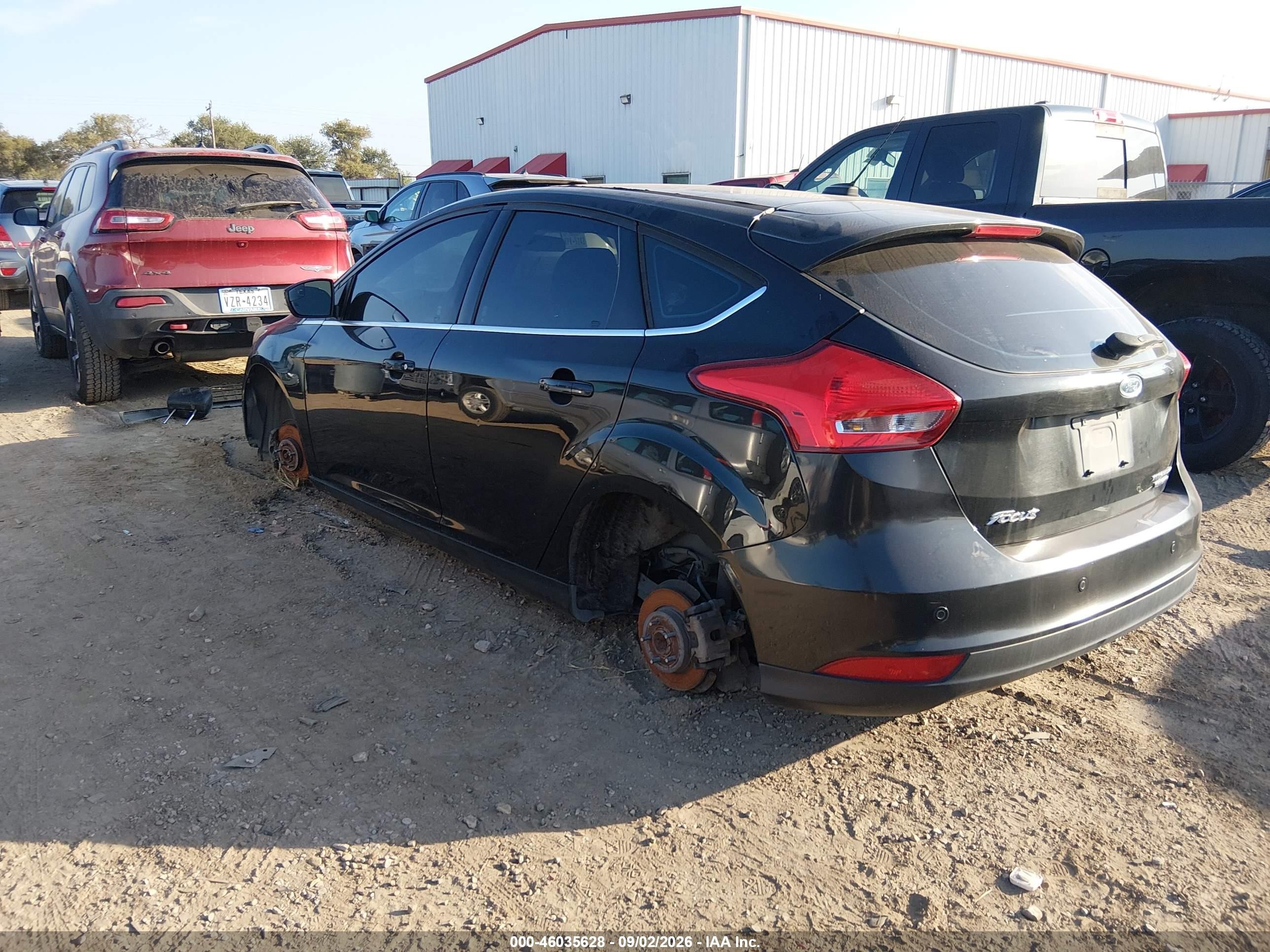 2015 Ford Focus Titanium Black vin: 1FADP3N23FL230685
