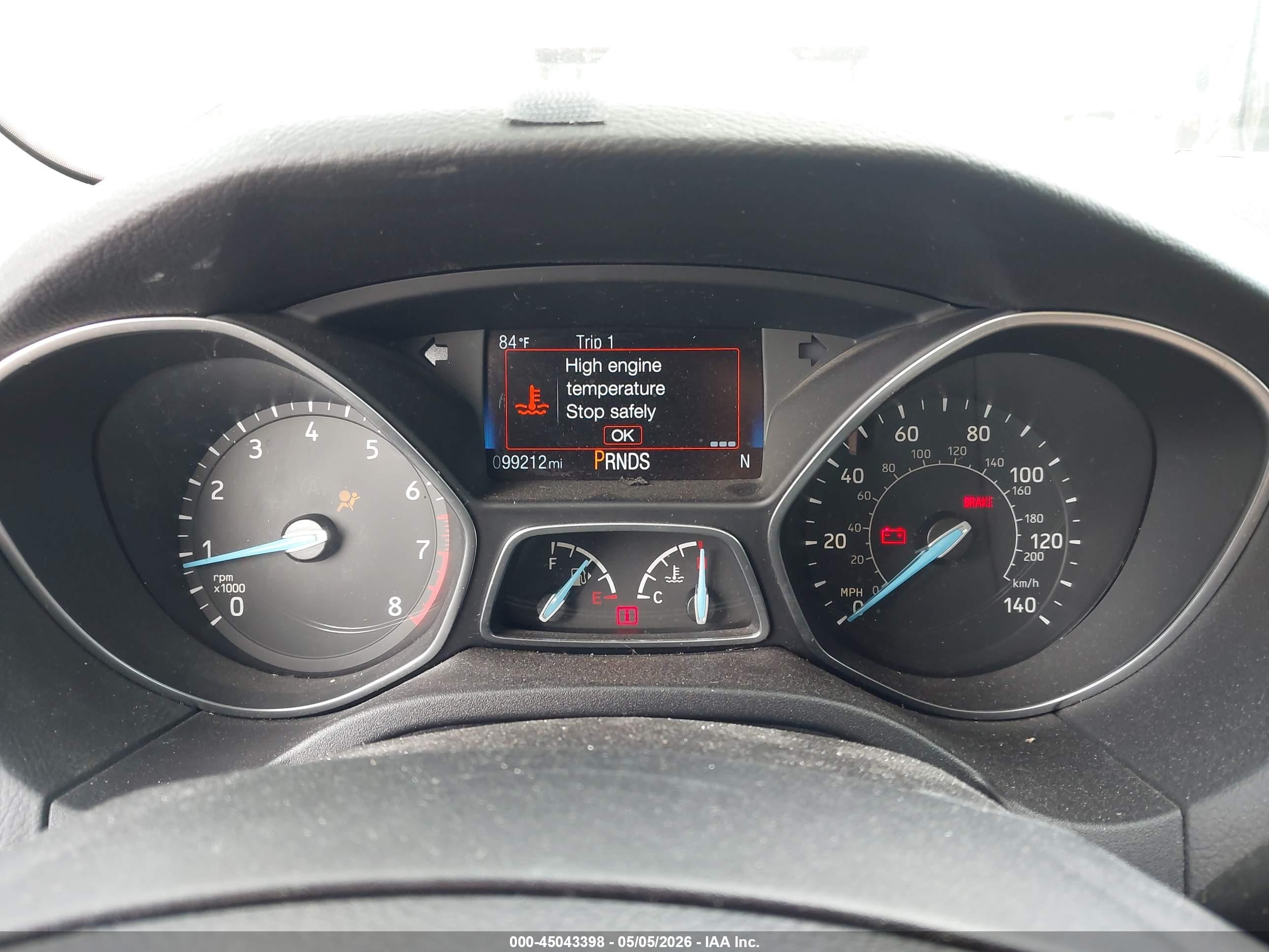 2015 Ford Focus Titanium Red vin: 1FADP3N23FL234994