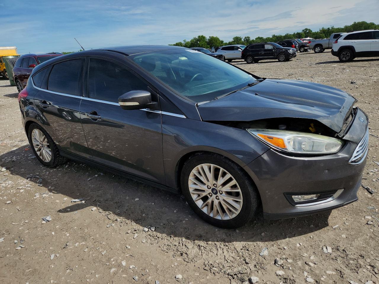 2017 Ford Focus Titanium Gray vin: 1FADP3N23HL279095