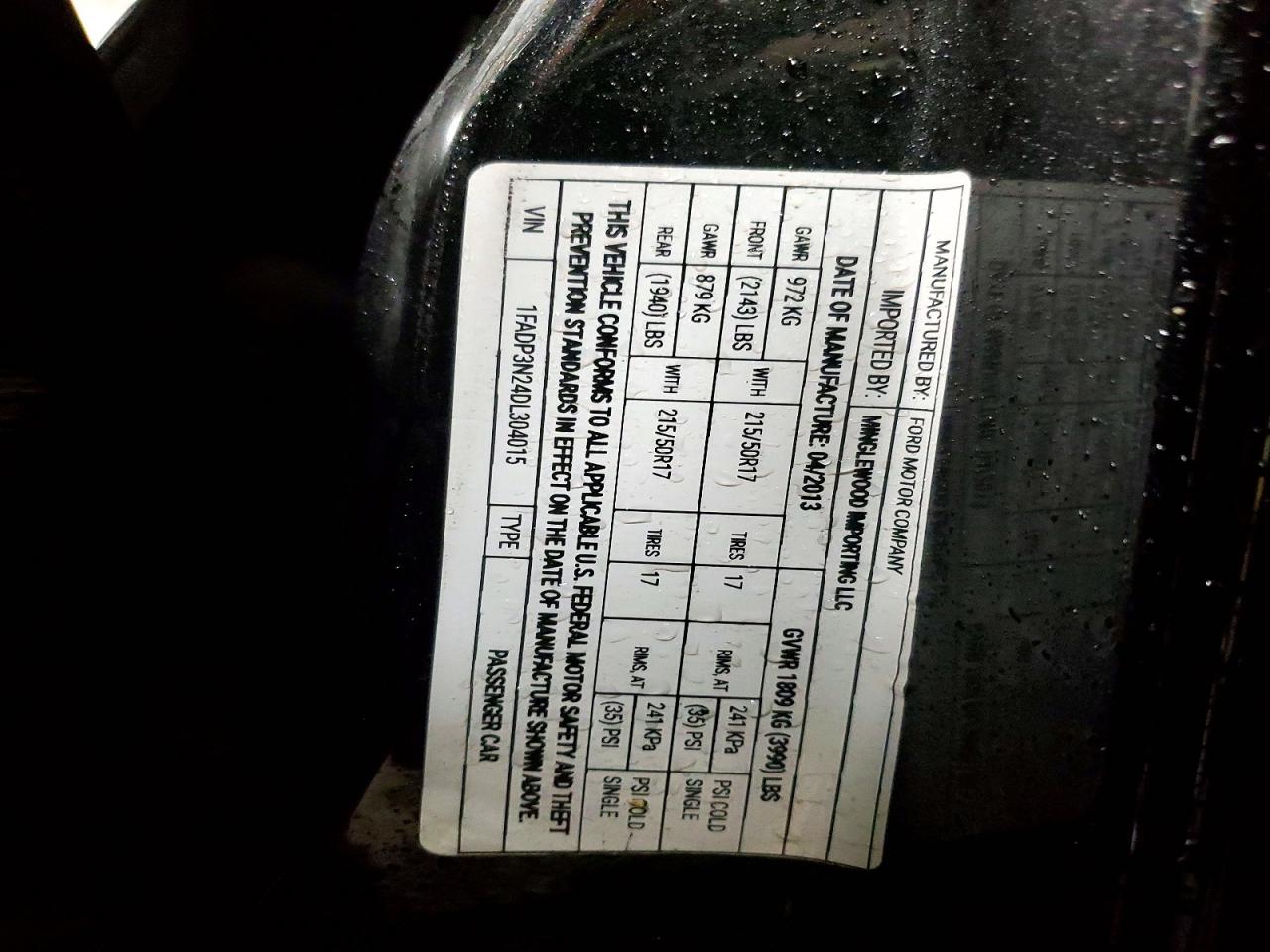 2013 Ford Focus Titanium Black vin: 1FADP3N24DL304015