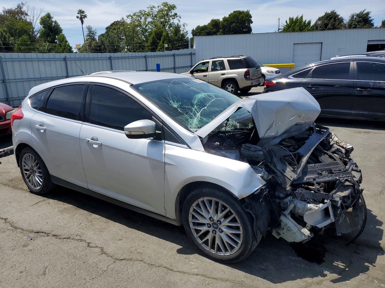 2013 Ford Focus Titanium Silver vin: 1FADP3N24DL379216