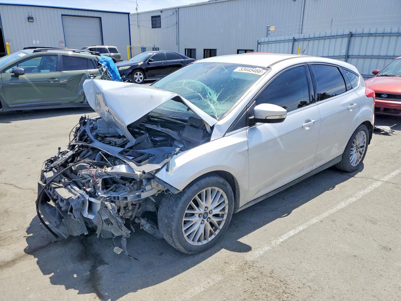 2013 Ford Focus Titanium Silver vin: 1FADP3N24DL379216