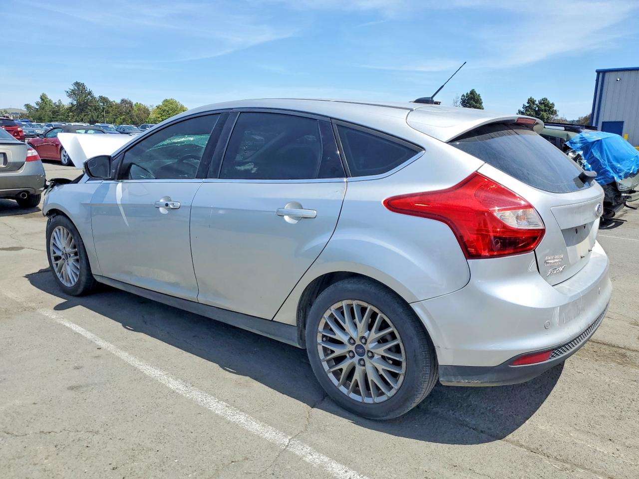 2013 Ford Focus Titanium Silver vin: 1FADP3N24DL379216