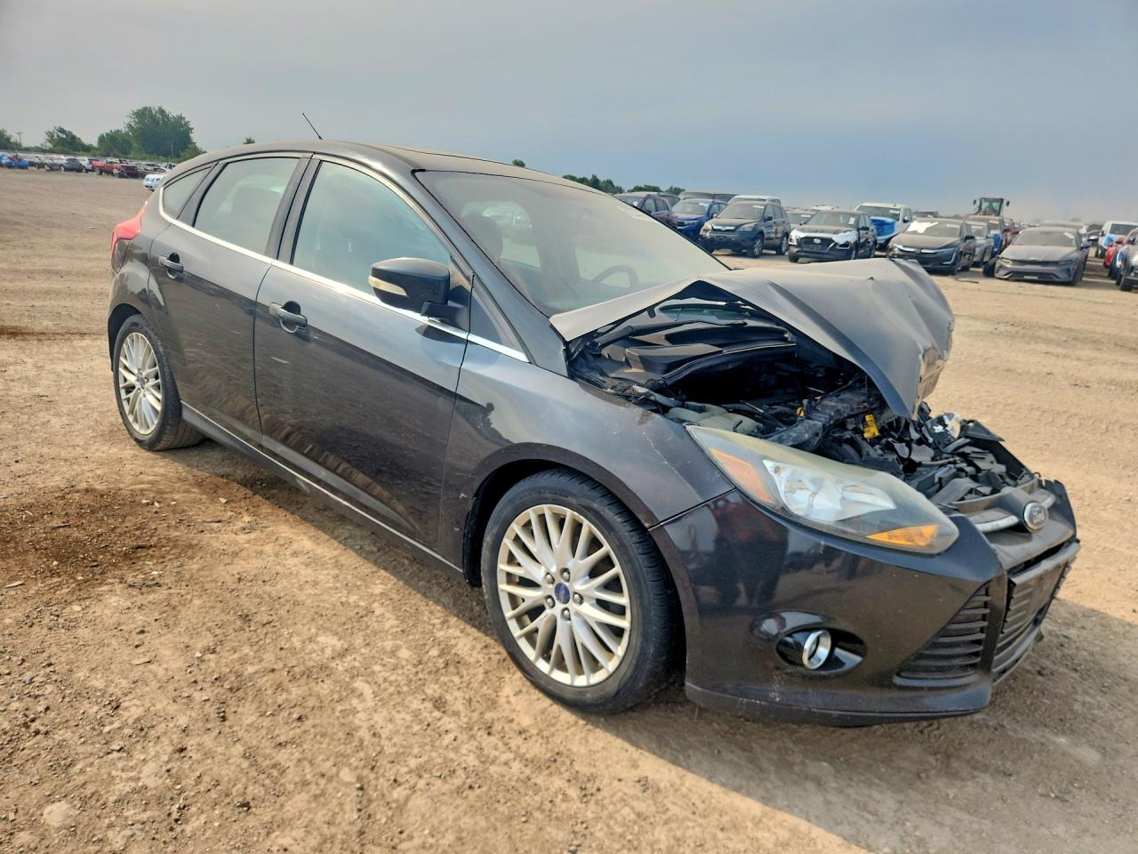 2014 Ford Focus Titanium Черный vin: 1FADP3N24EL280297