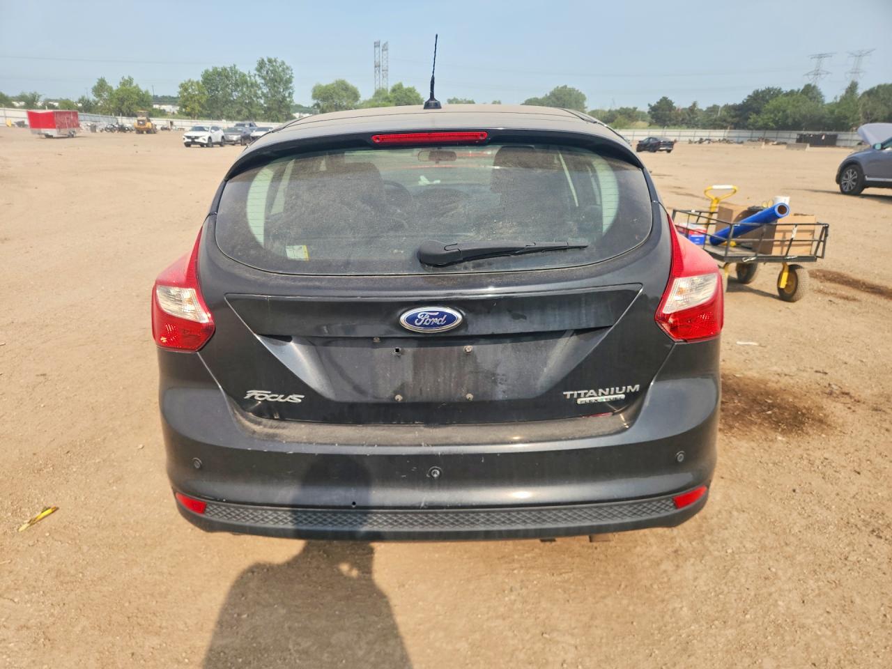 2014 Ford Focus Titanium Черный vin: 1FADP3N24EL280297