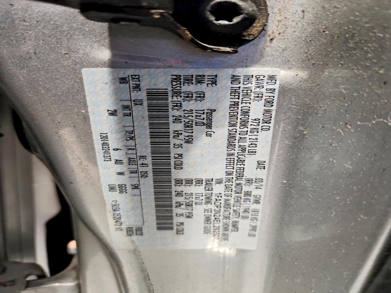 2014 Ford Focus Titanium Silver vin: 1FADP3N24EL292501