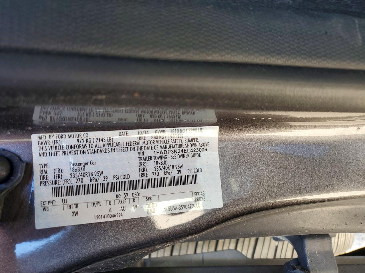 2014 Ford Focus Titanium Silver vin: 1FADP3N24EL423006