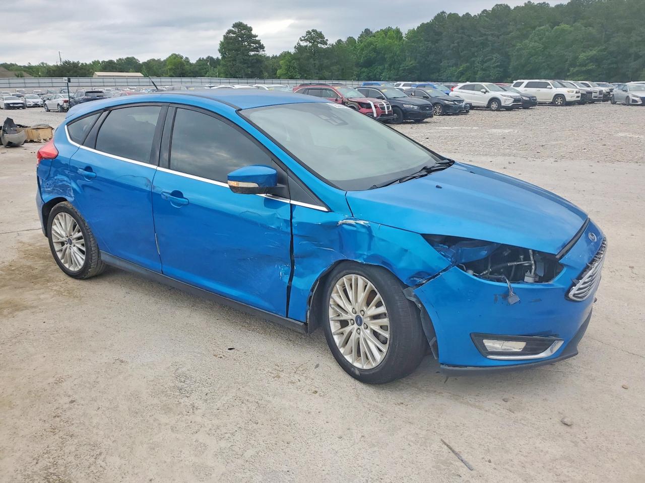 2015 Ford Focus Titanium Blue vin: 1FADP3N24FL293391