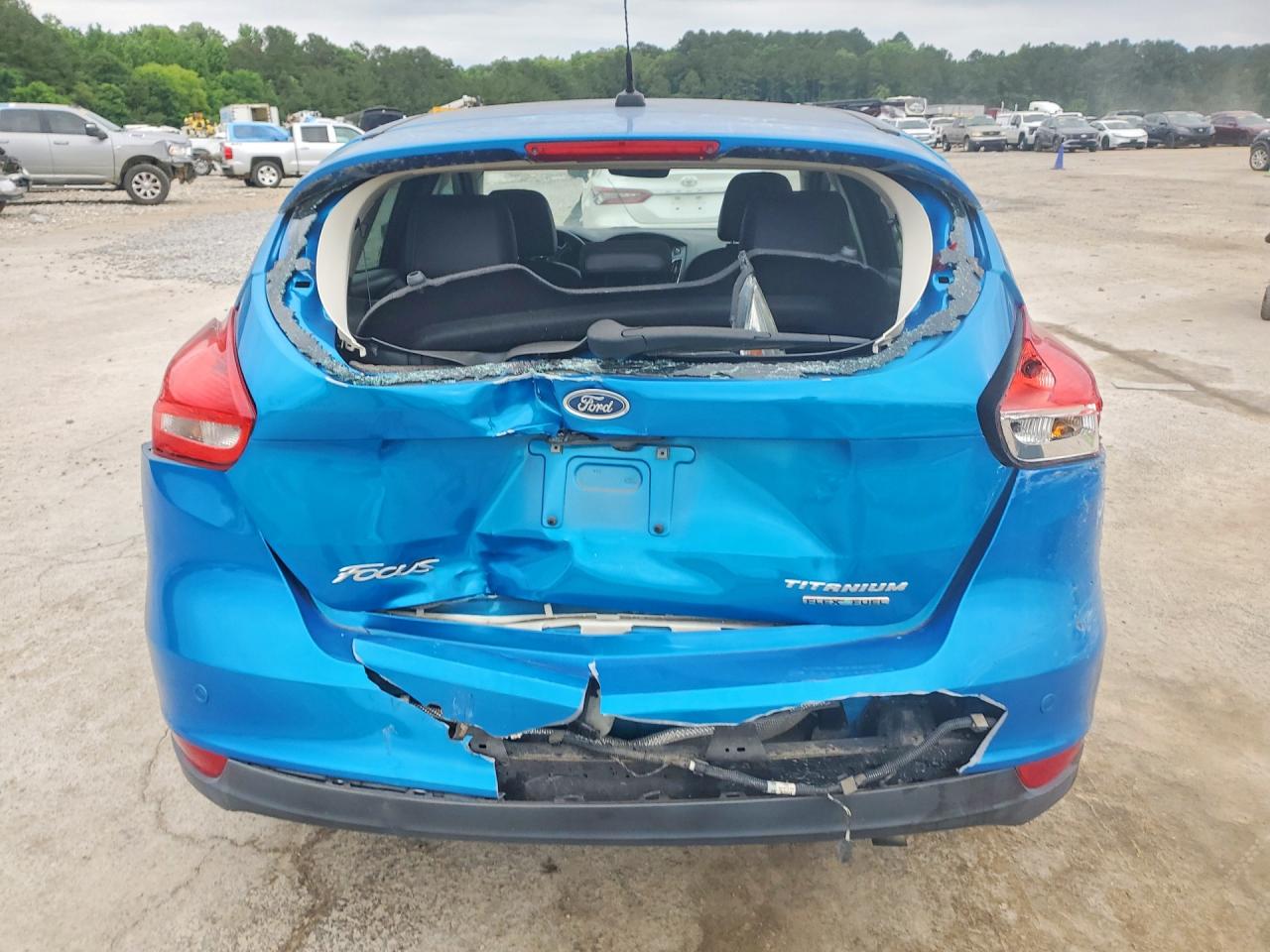 2015 Ford Focus Titanium Blue vin: 1FADP3N24FL293391