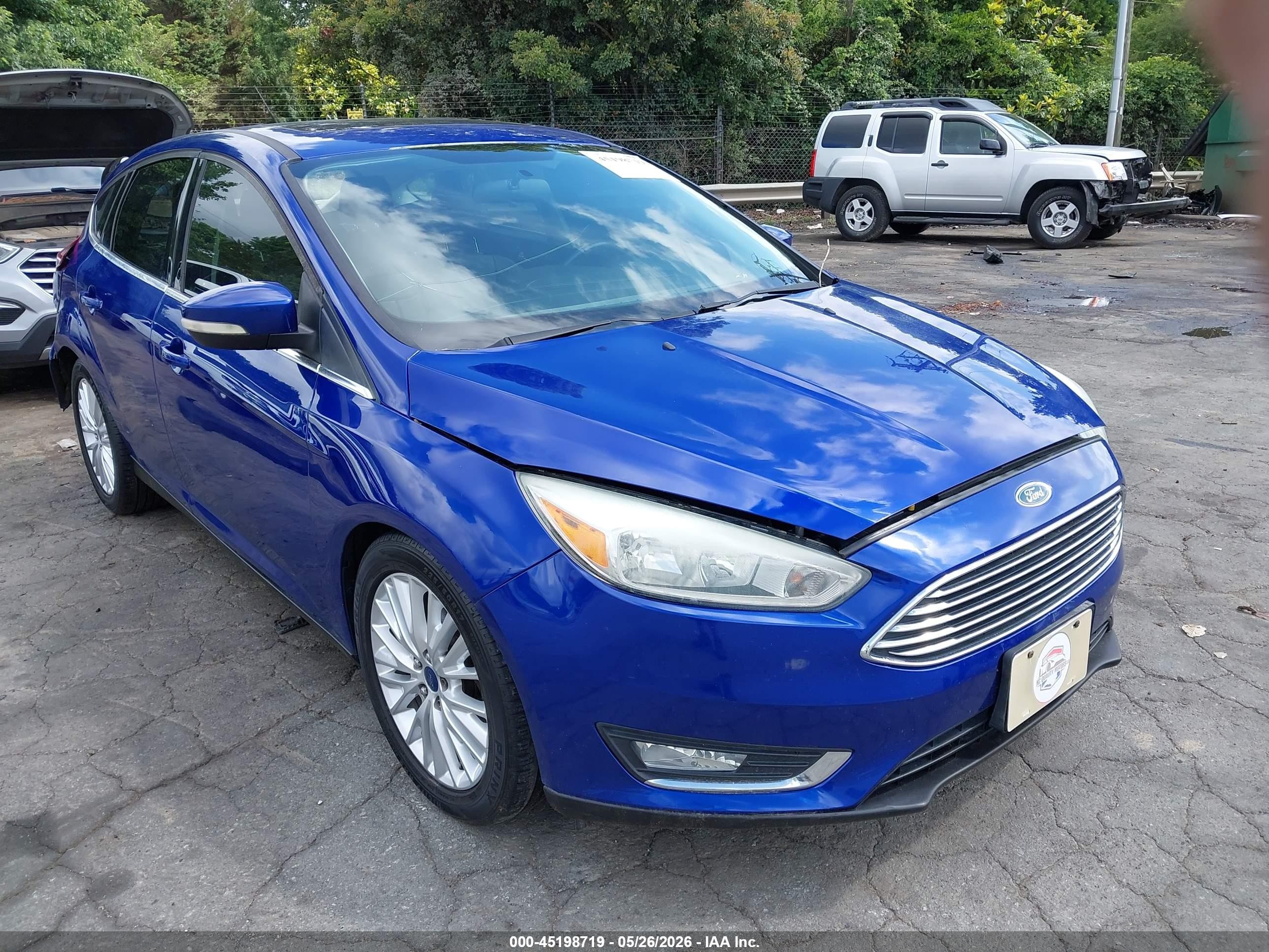 2015 Ford Focus Titanium Blue vin: 1FADP3N24FL339589