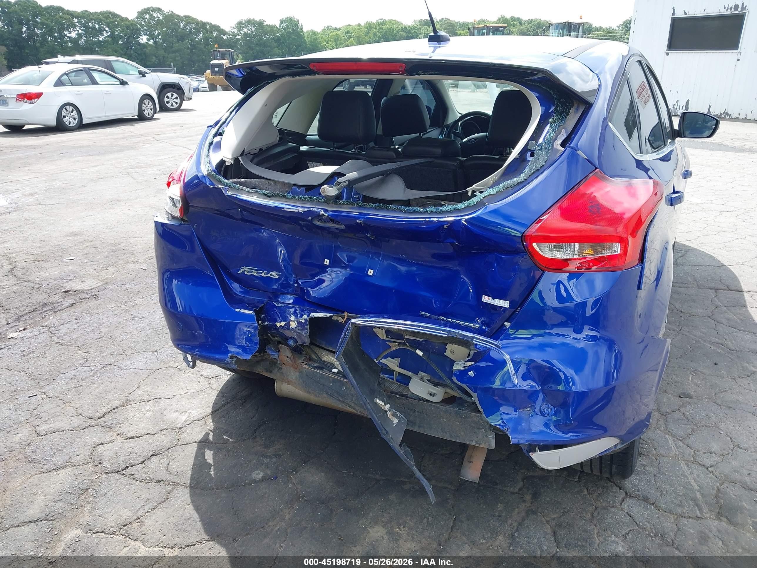 2015 Ford Focus Titanium Blue vin: 1FADP3N24FL339589