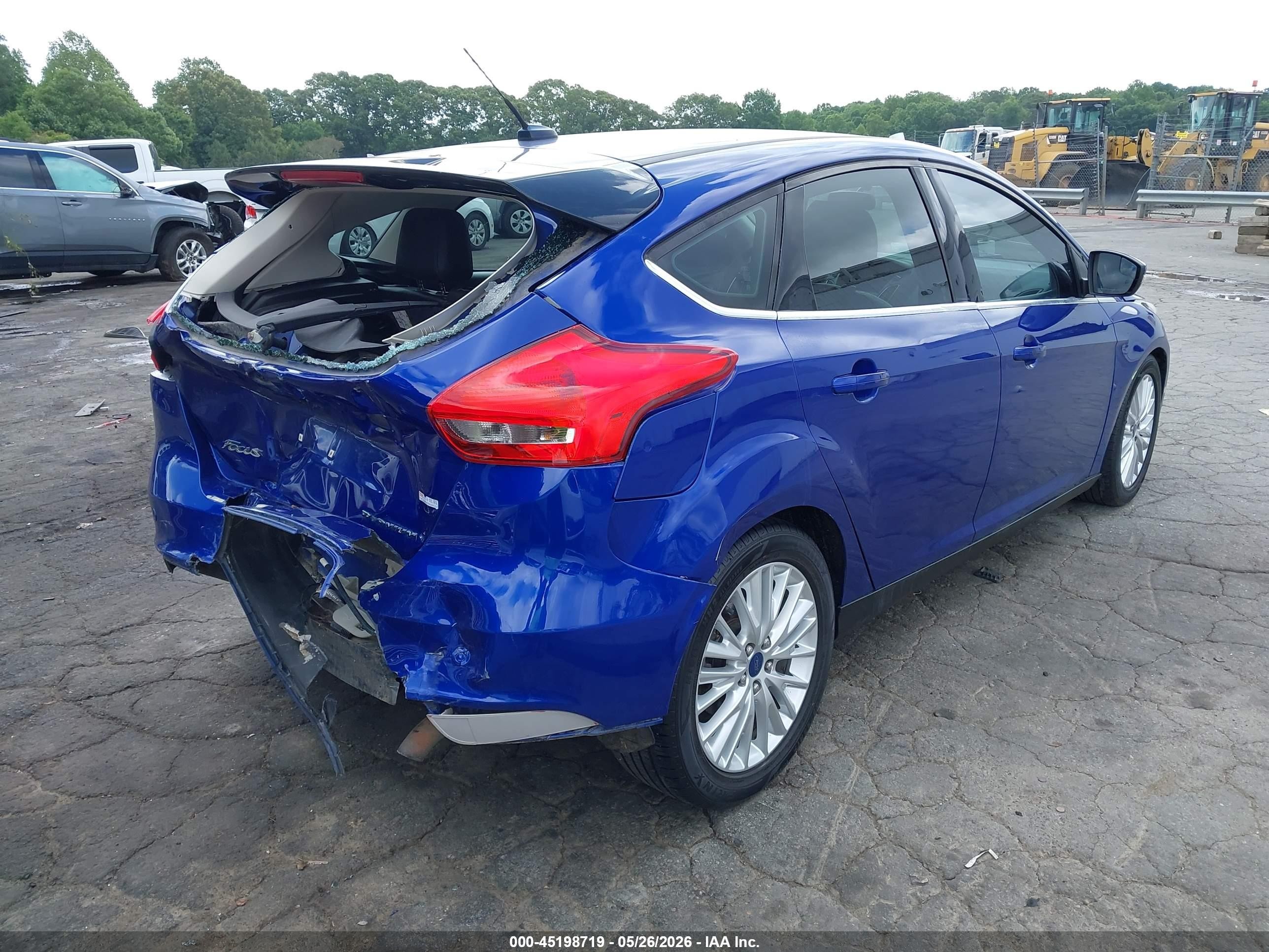 2015 Ford Focus Titanium Blue vin: 1FADP3N24FL339589