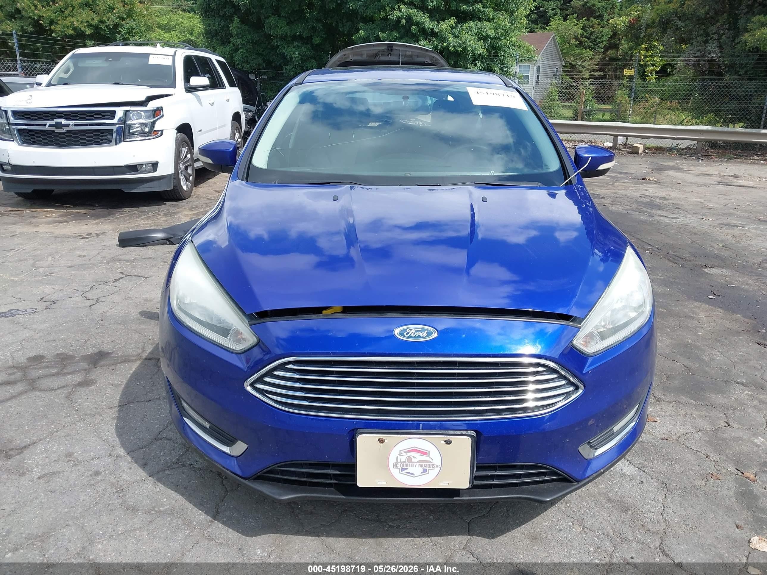2015 Ford Focus Titanium Blue vin: 1FADP3N24FL339589