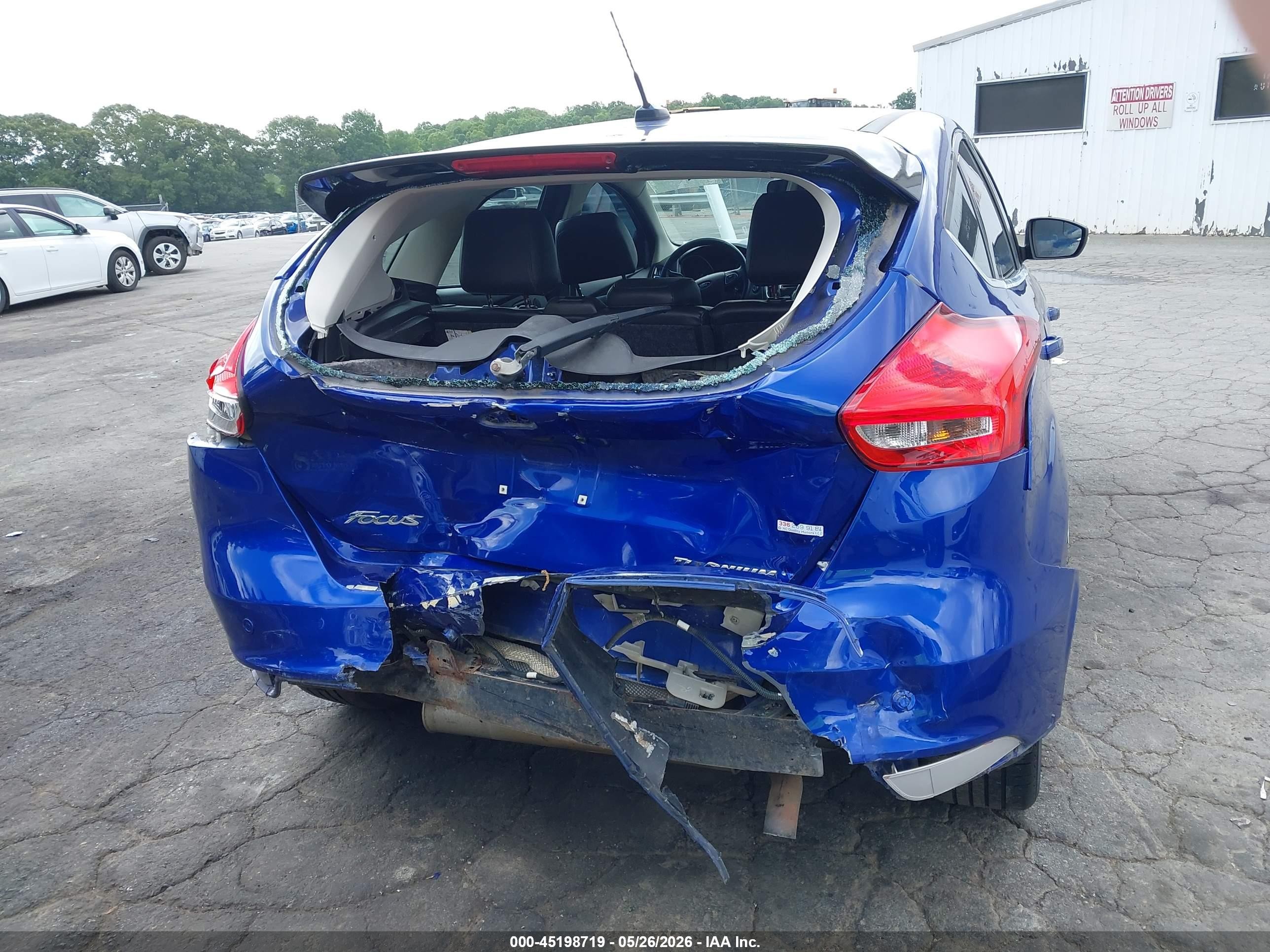 2015 Ford Focus Titanium Blue vin: 1FADP3N24FL339589