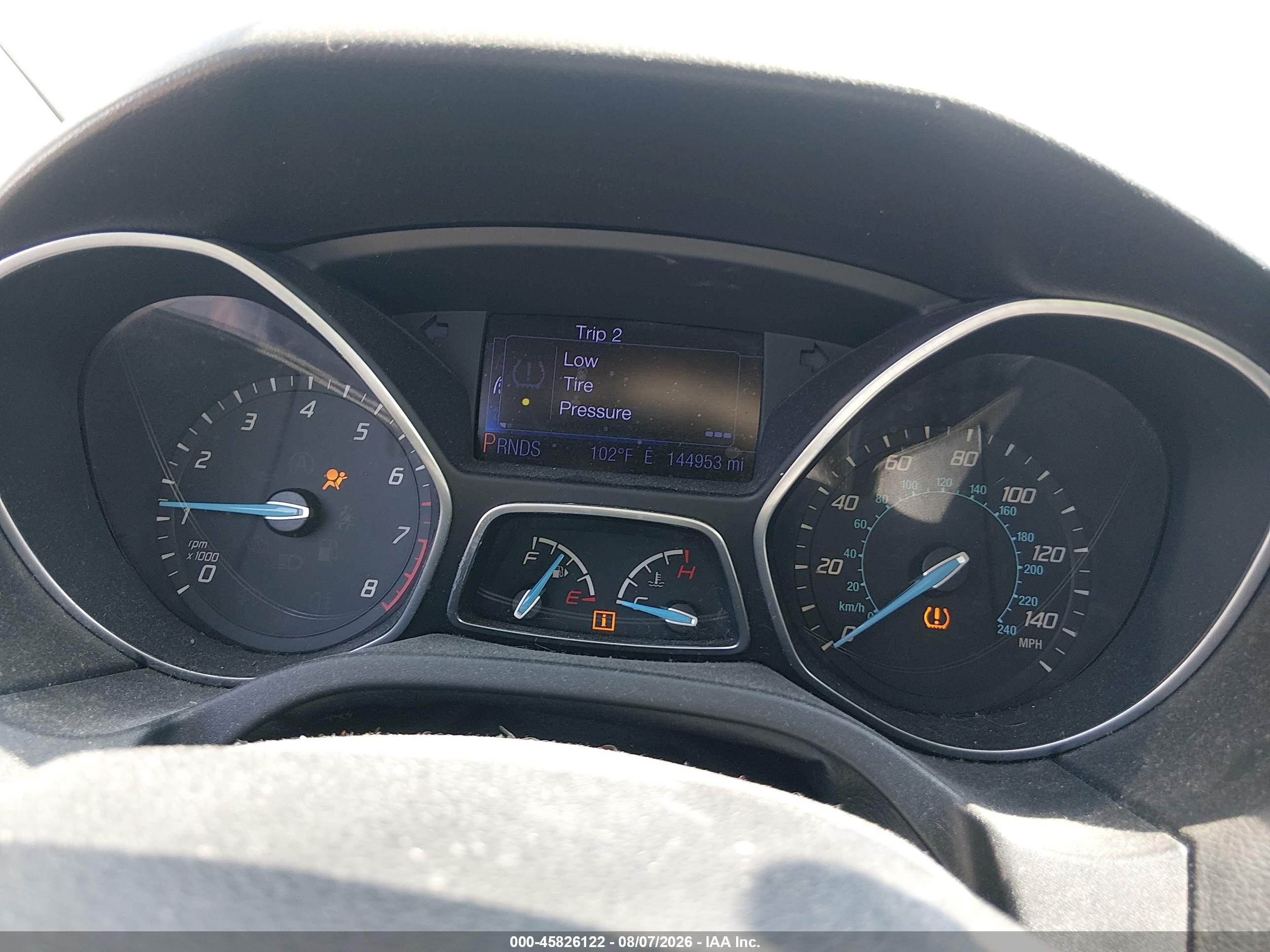 2013 Ford Focus Titanium Серый vin: 1FADP3N25DL112490