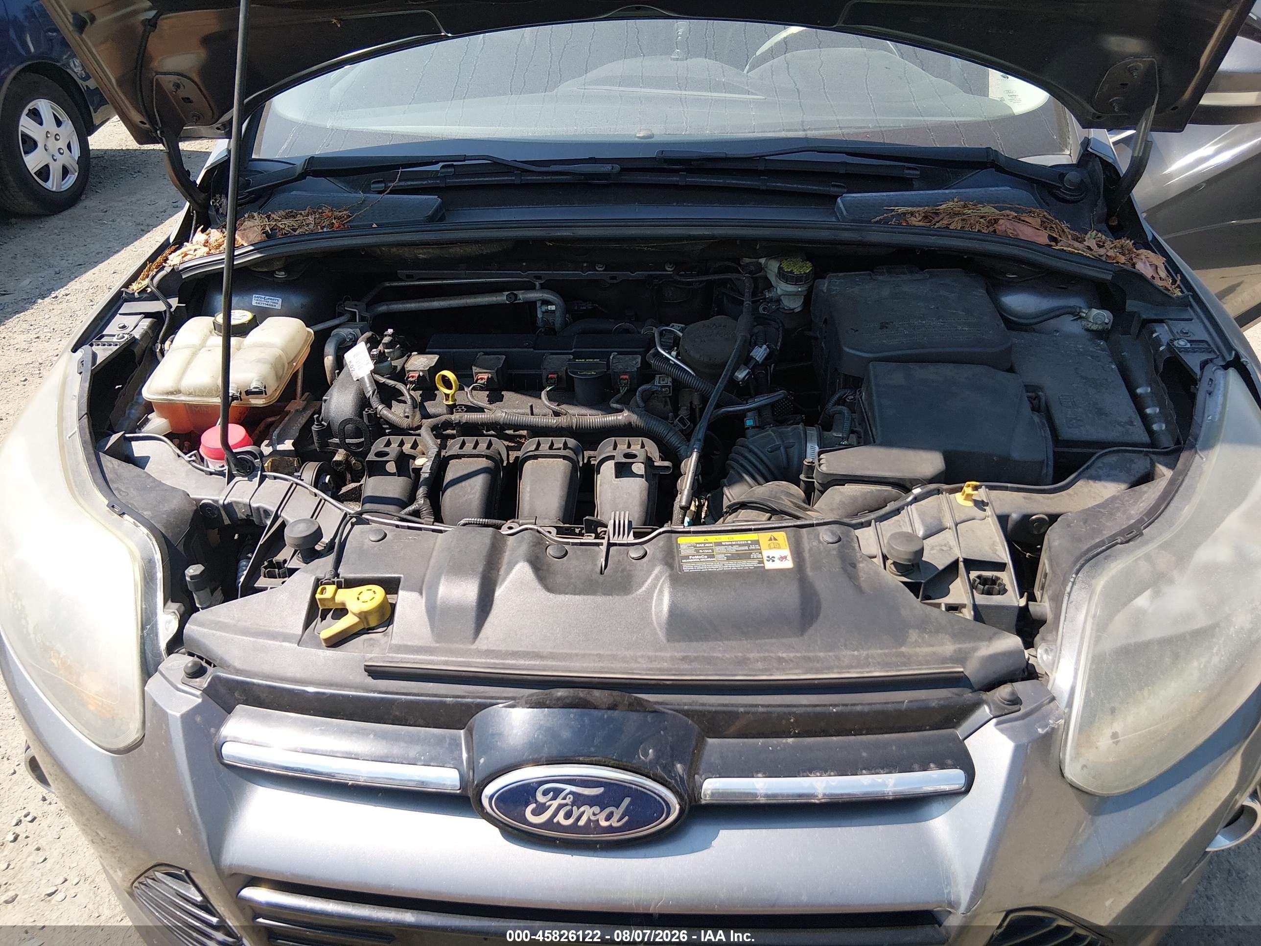 2013 Ford Focus Titanium Серый vin: 1FADP3N25DL112490