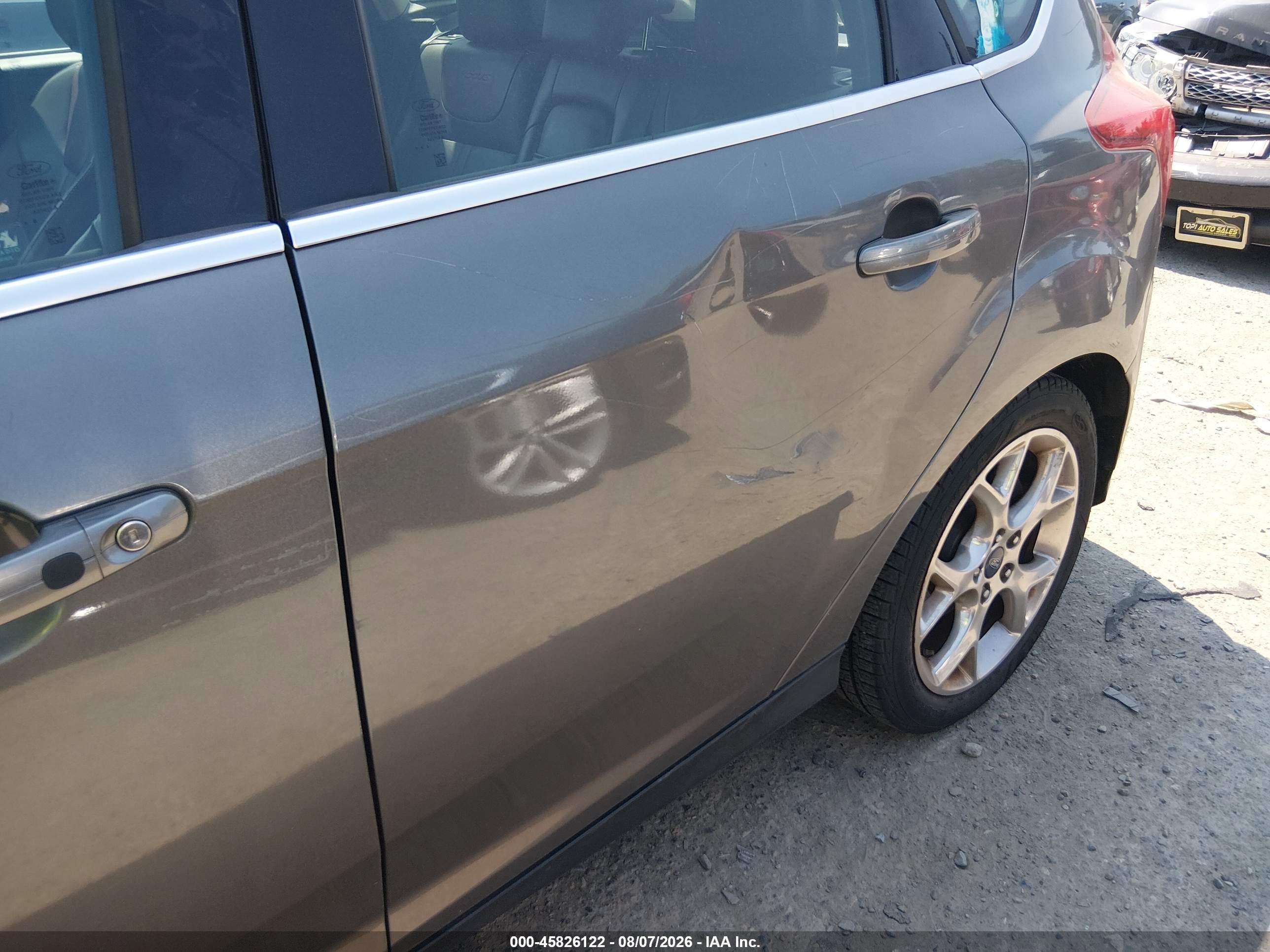 2013 Ford Focus Titanium Серый vin: 1FADP3N25DL112490