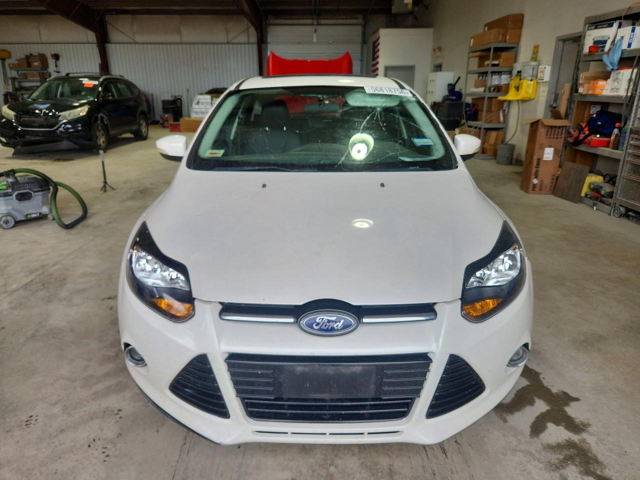 2014 Ford Focus Titanium White vin: 1FADP3N25EL458346