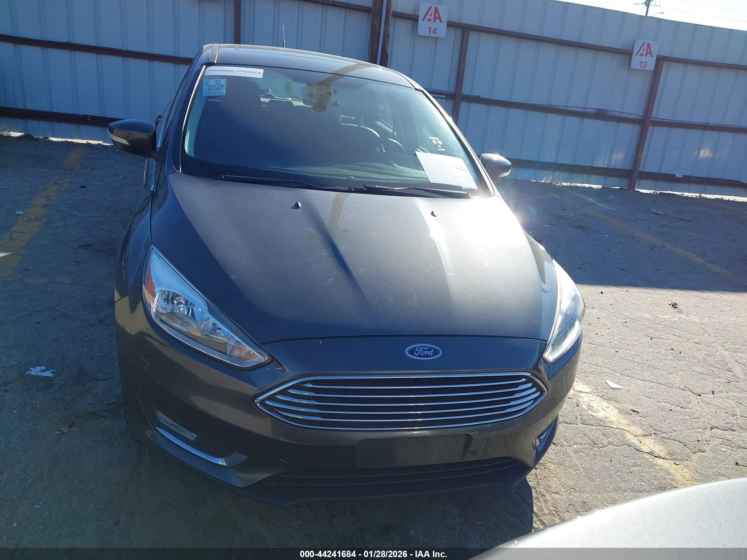 2018 Ford Focus Titanium Gray vin: 1FADP3N25JL242765