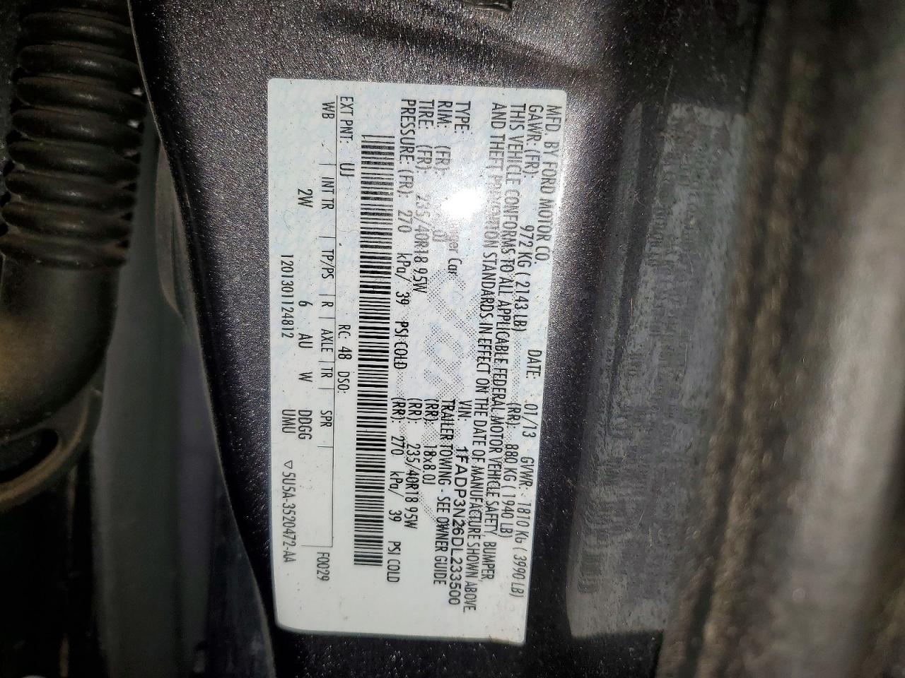2013 Ford Focus Titanium Gray vin: 1FADP3N26DL233500