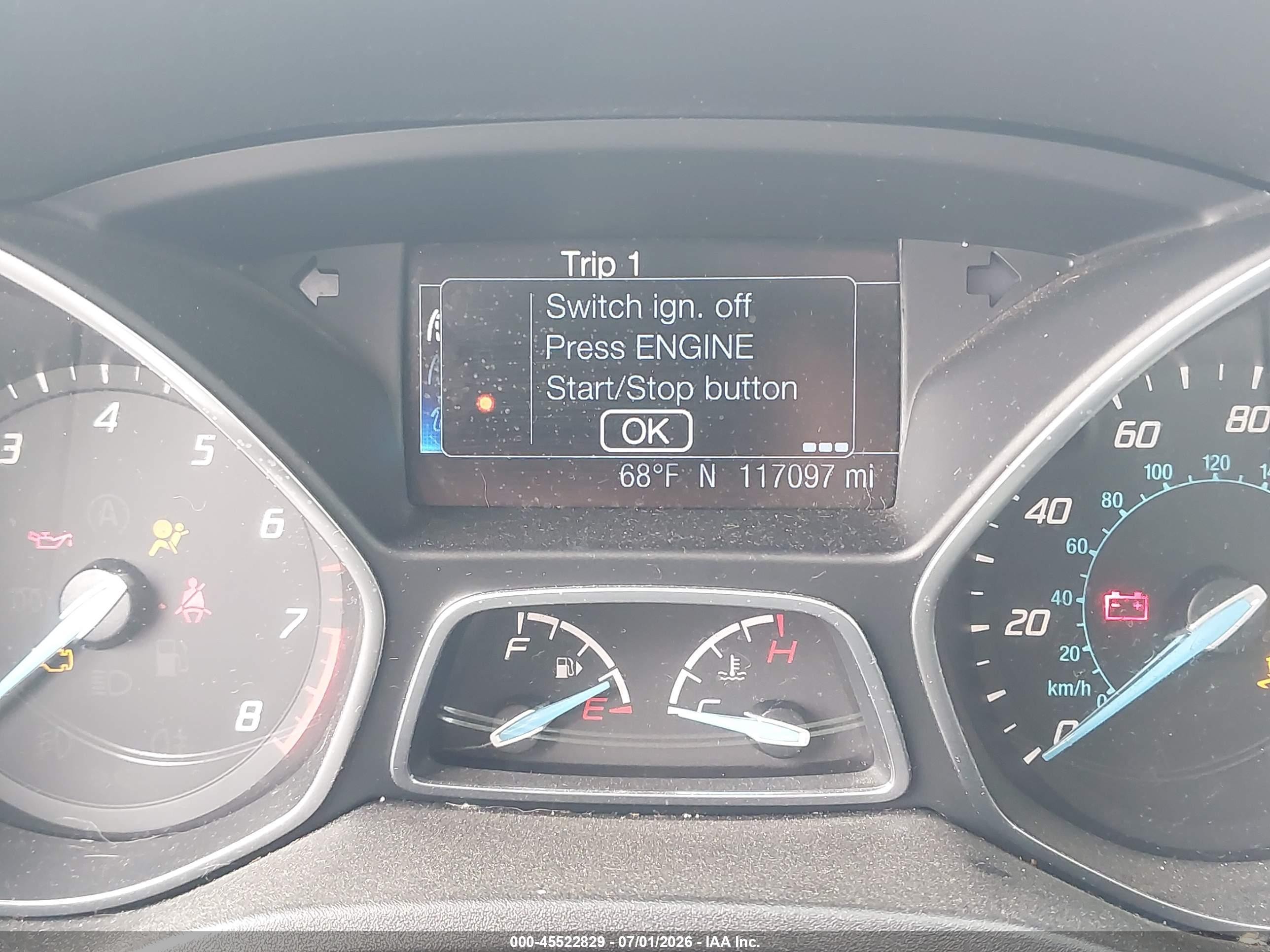 2013 Ford Focus Titanium Серый vin: 1FADP3N26DL301536