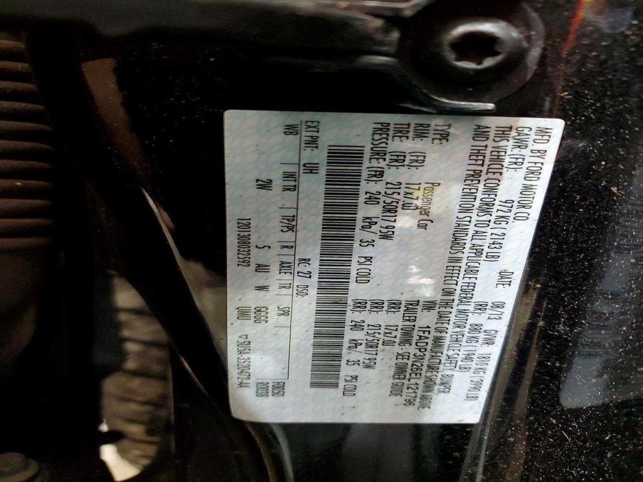 2014 Ford Focus Titanium Black vin: 1FADP3N26EL121796