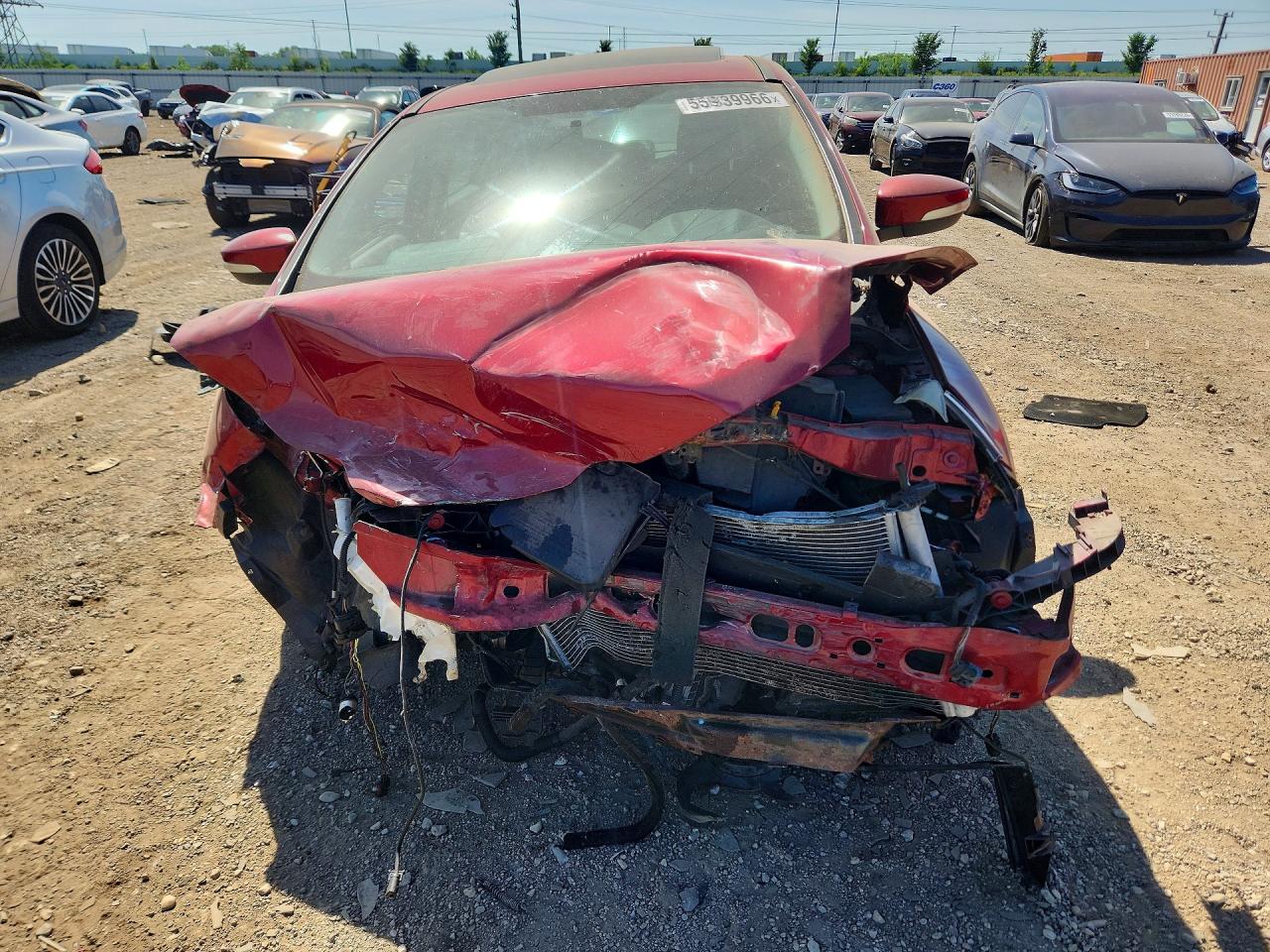 2014 Ford Focus Titanium Red vin: 1FADP3N26EL216813