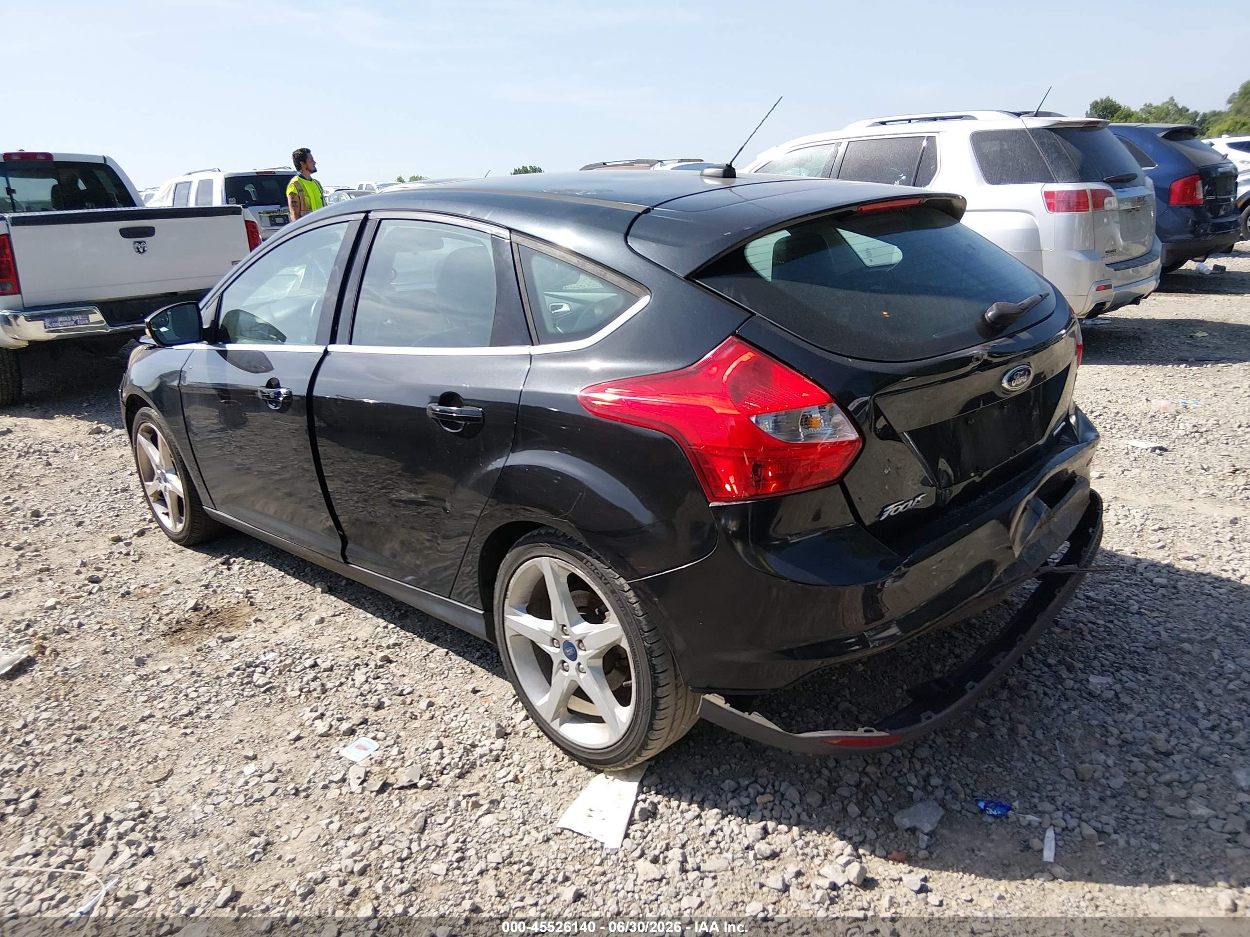 2014 Ford Focus Titanium Черный vin: 1FADP3N26EL293620