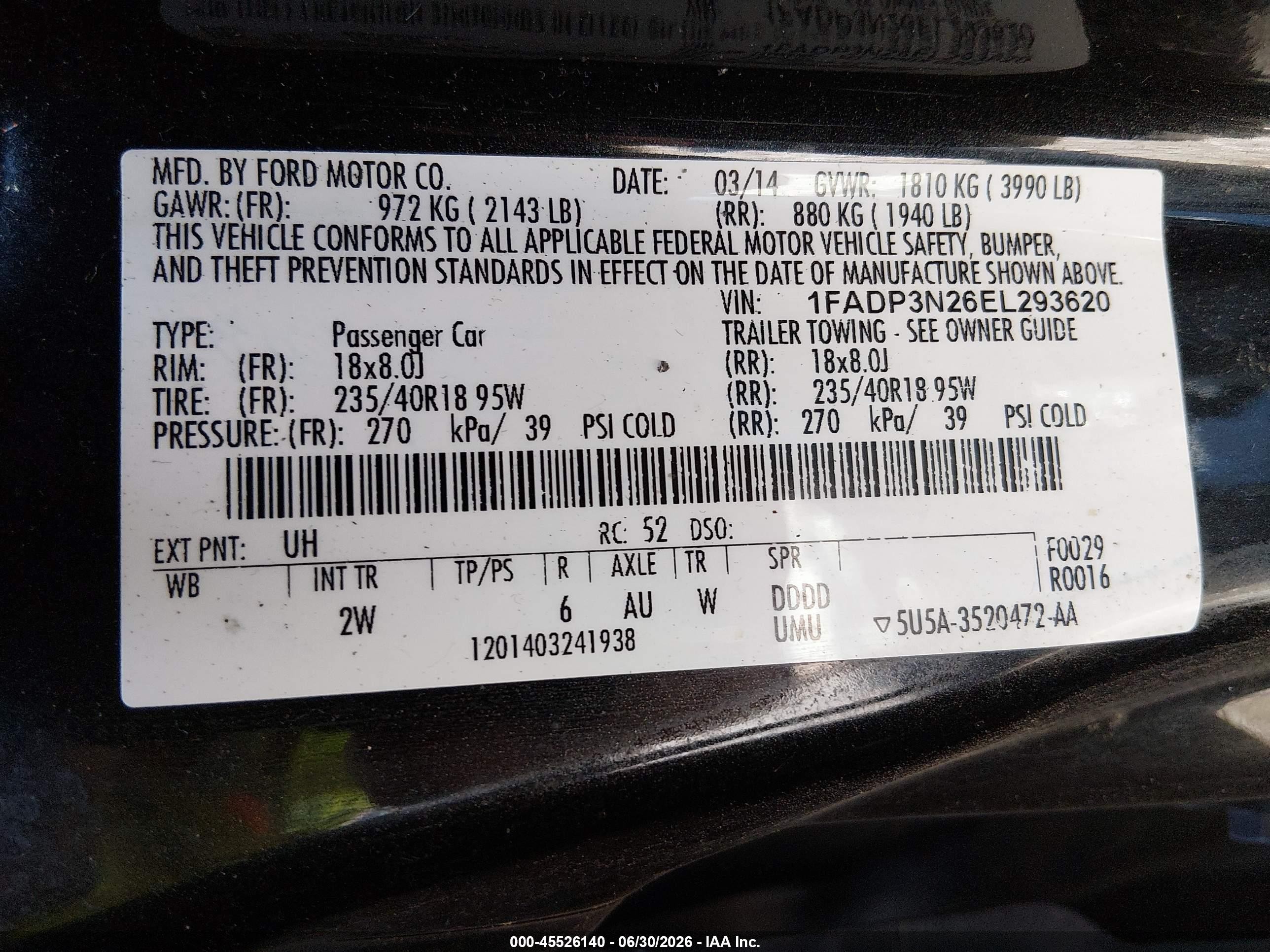 2014 Ford Focus Titanium Черный vin: 1FADP3N26EL293620