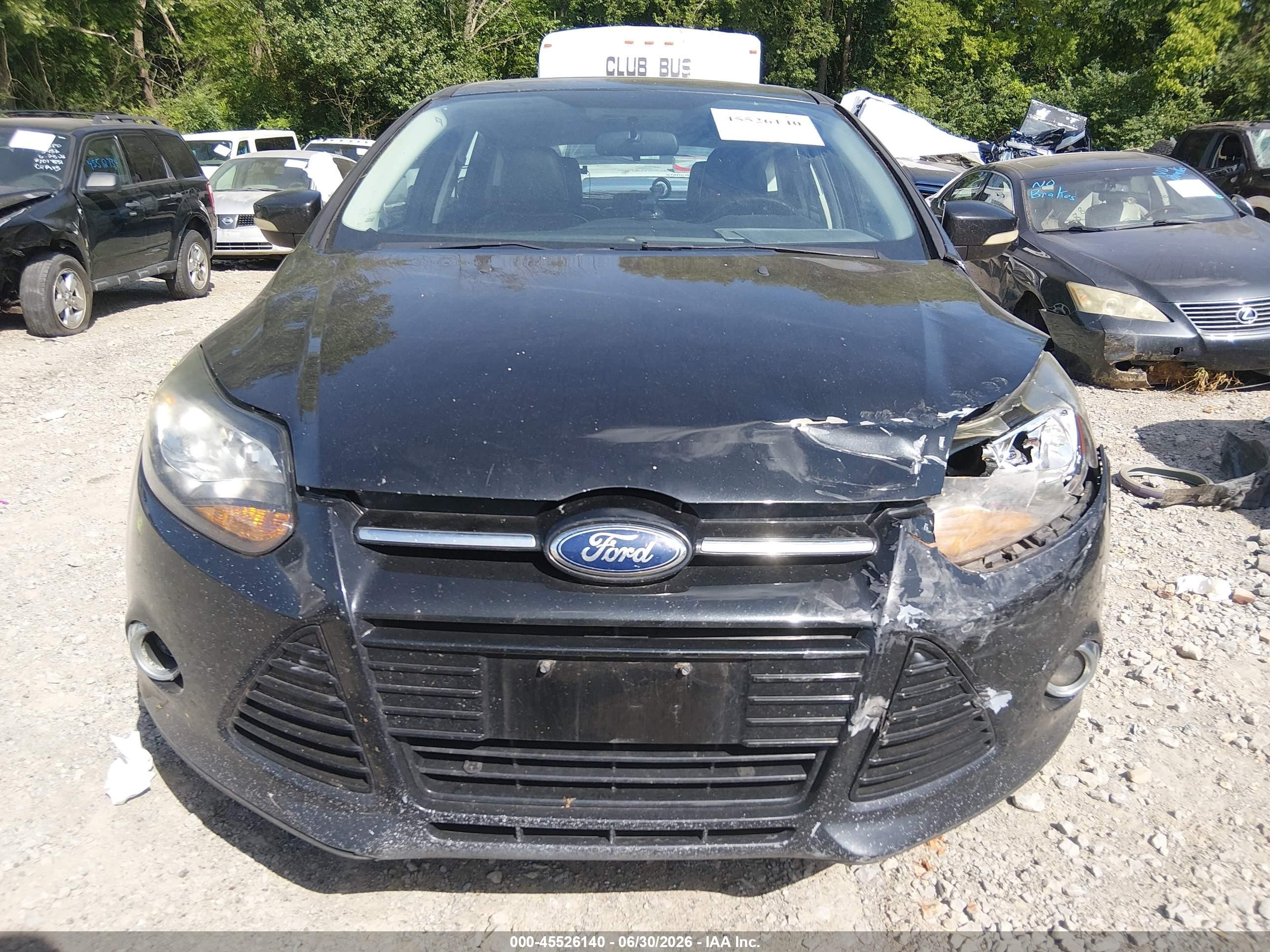 2014 Ford Focus Titanium Черный vin: 1FADP3N26EL293620