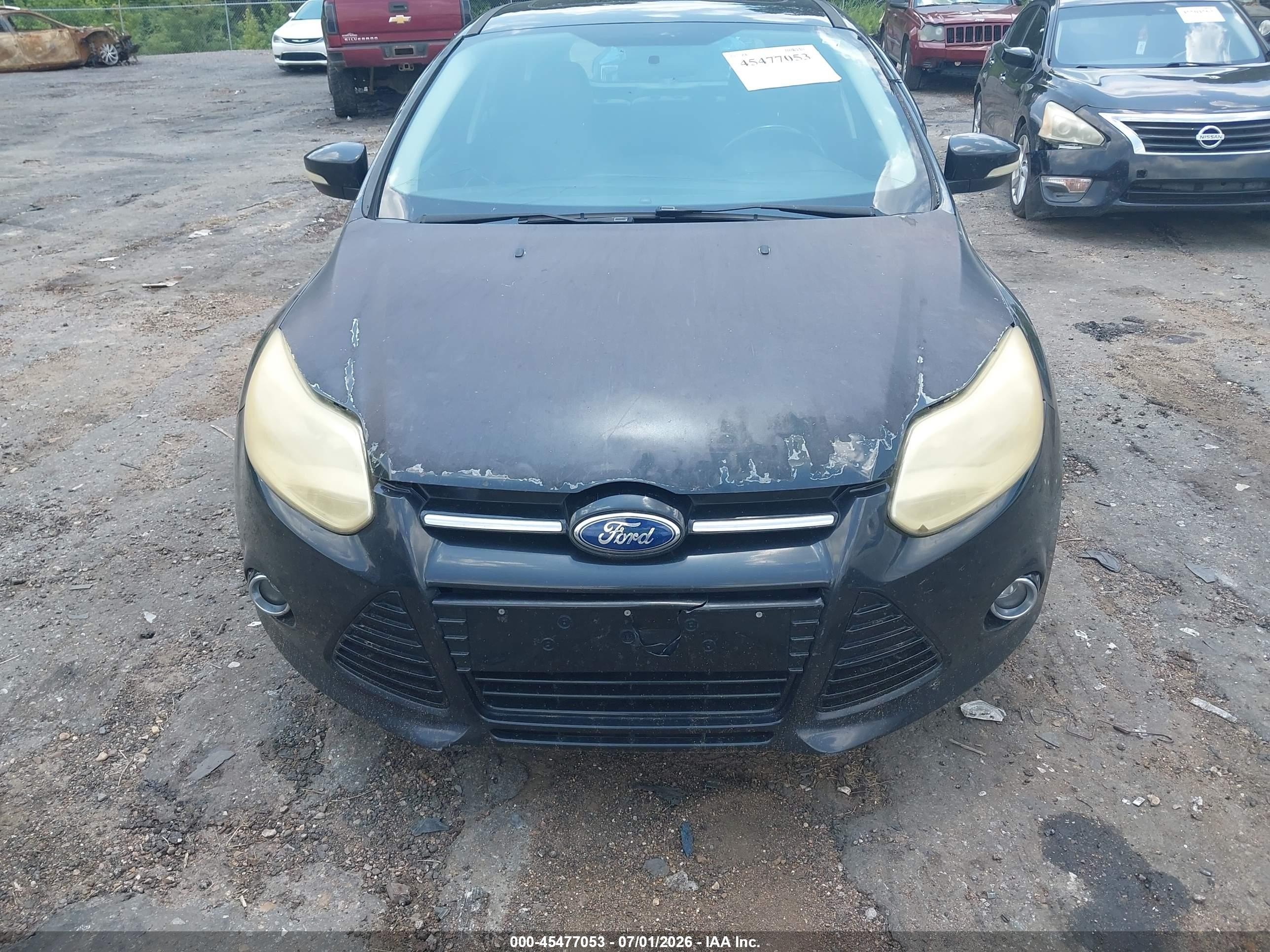 2014 Ford Focus Titanium Черный vin: 1FADP3N27EL396027