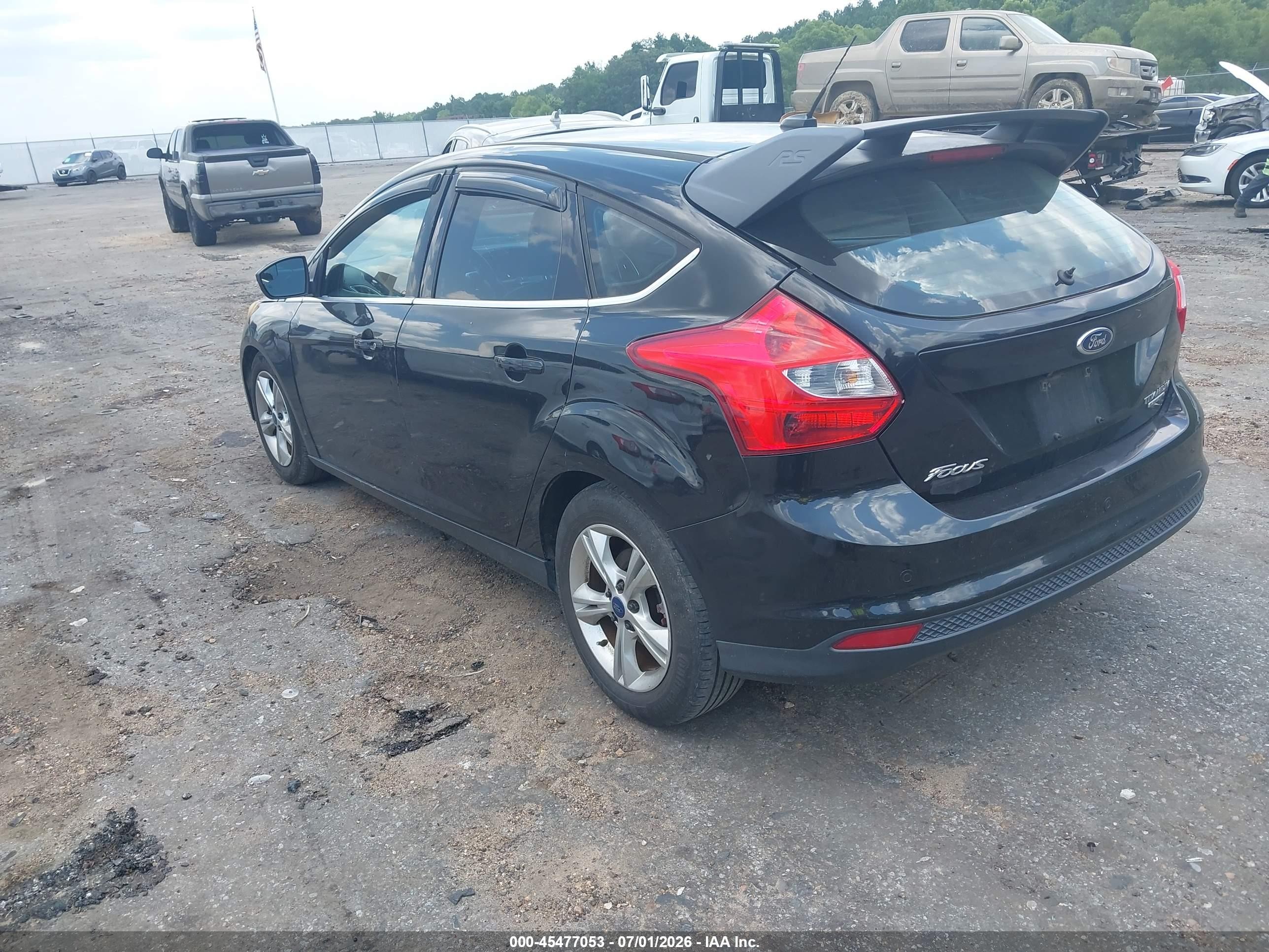 2014 Ford Focus Titanium Черный vin: 1FADP3N27EL396027