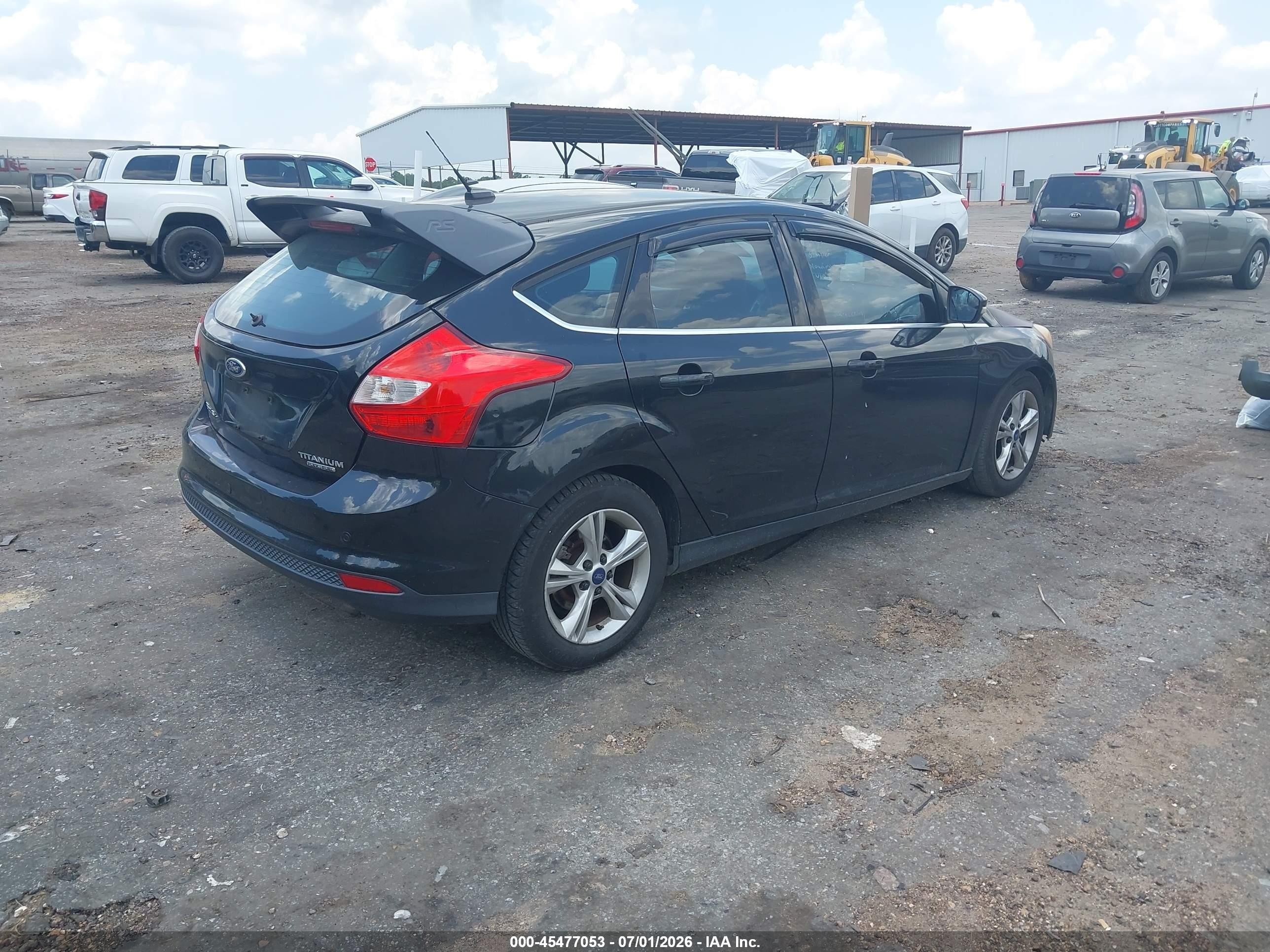 2014 Ford Focus Titanium Черный vin: 1FADP3N27EL396027