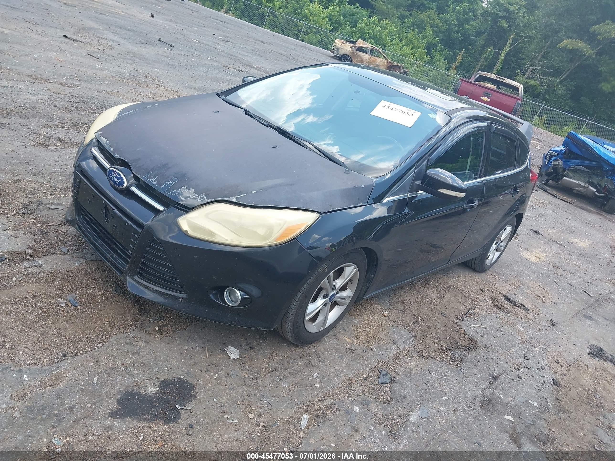 2014 Ford Focus Titanium Черный vin: 1FADP3N27EL396027