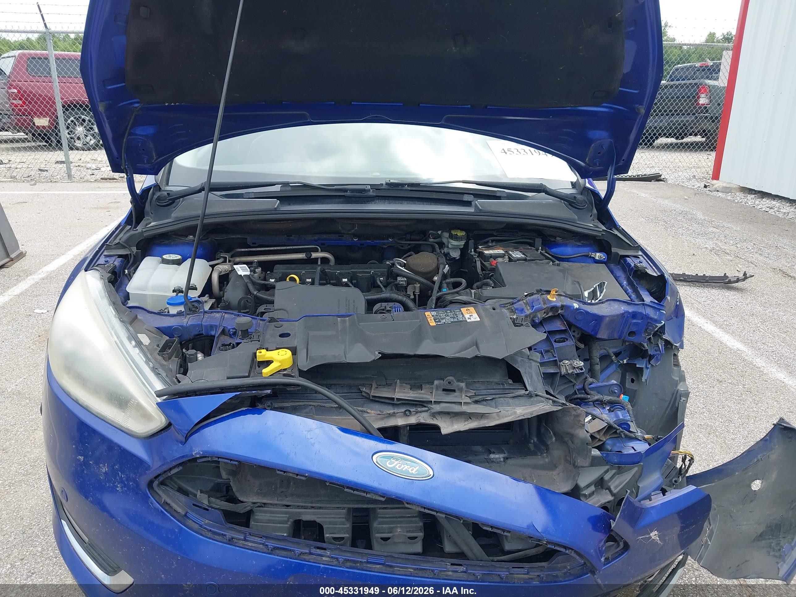 2015 Ford Focus Titanium Blue vin: 1FADP3N27FL252706