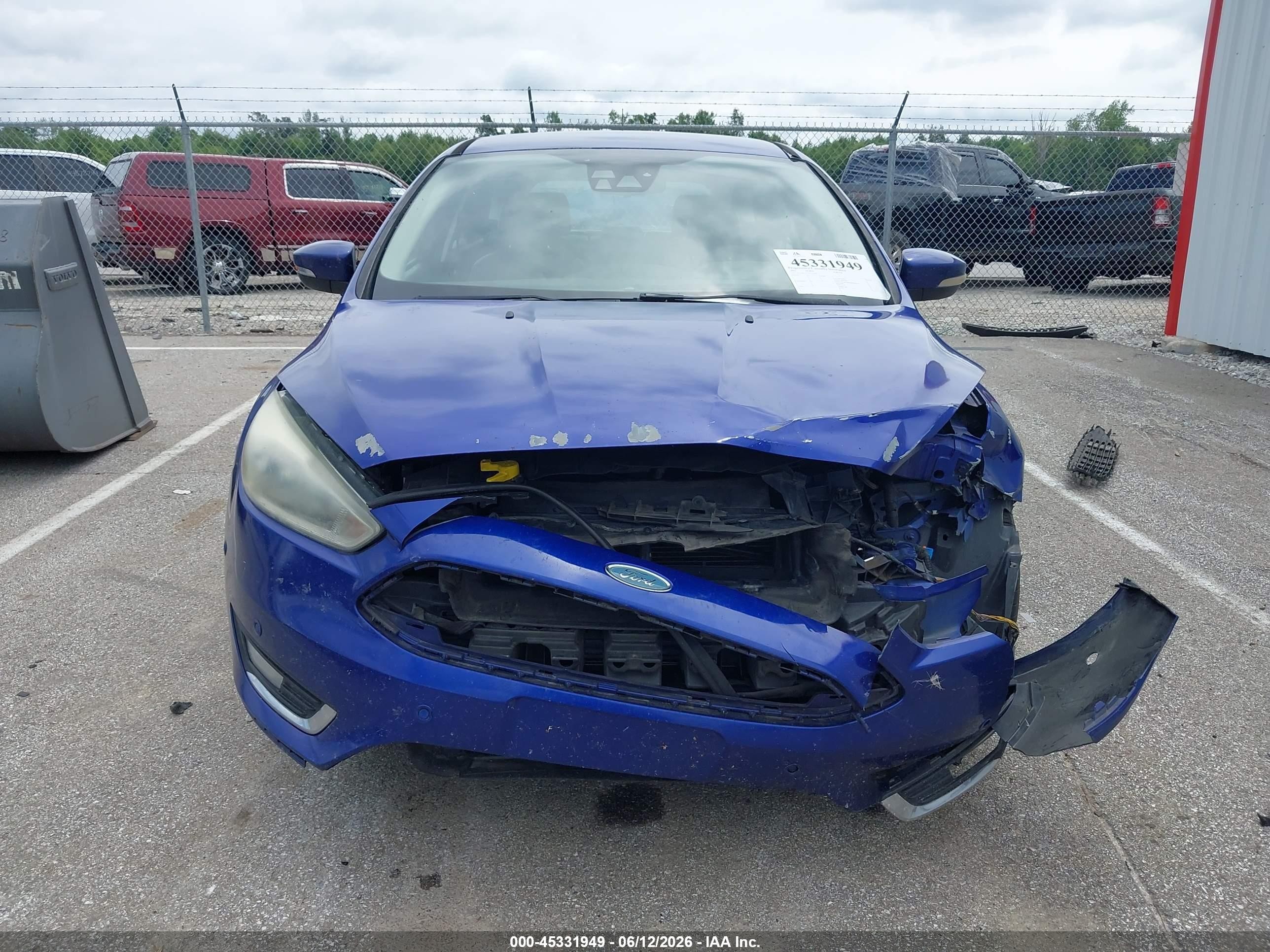2015 Ford Focus Titanium Blue vin: 1FADP3N27FL252706