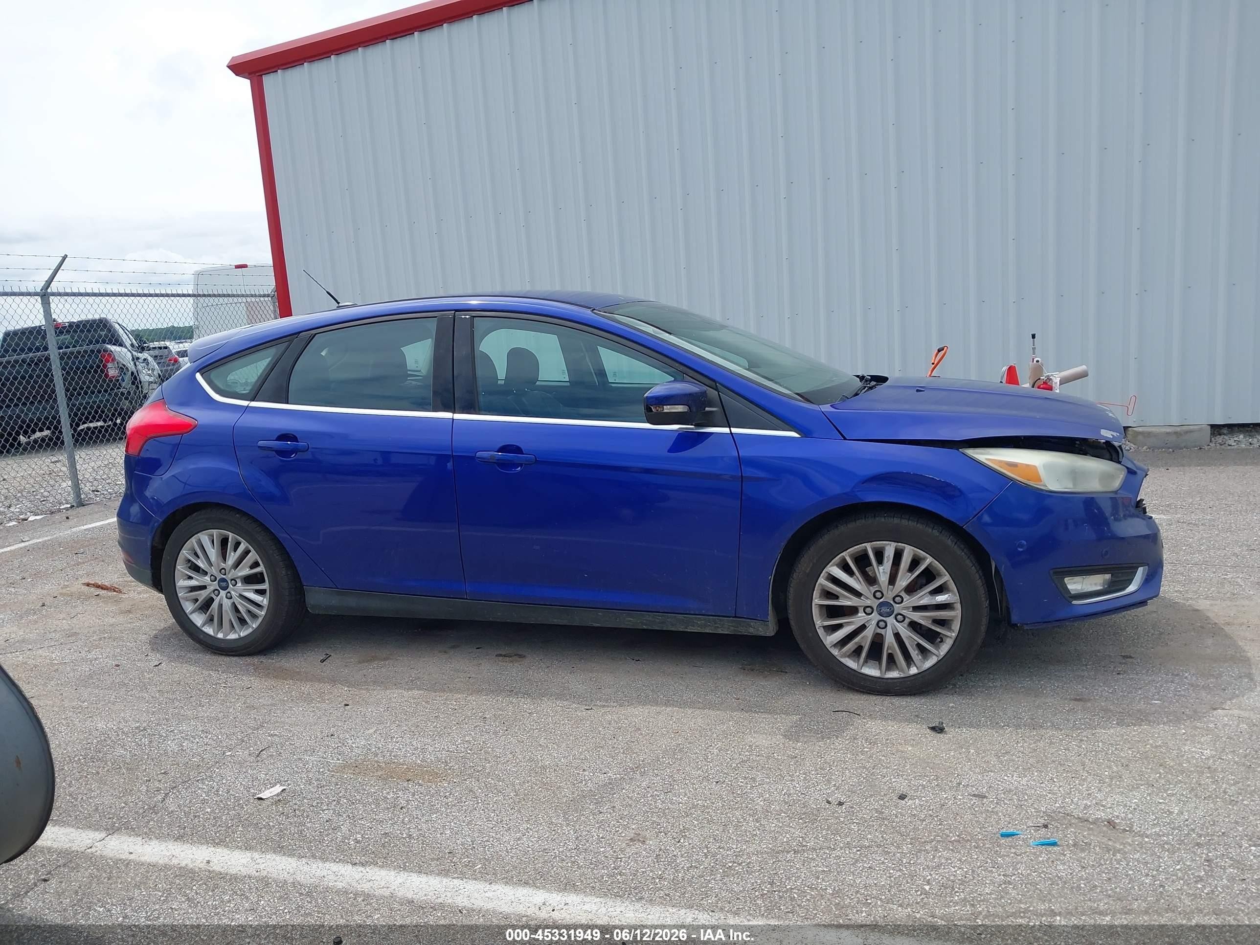 2015 Ford Focus Titanium Blue vin: 1FADP3N27FL252706