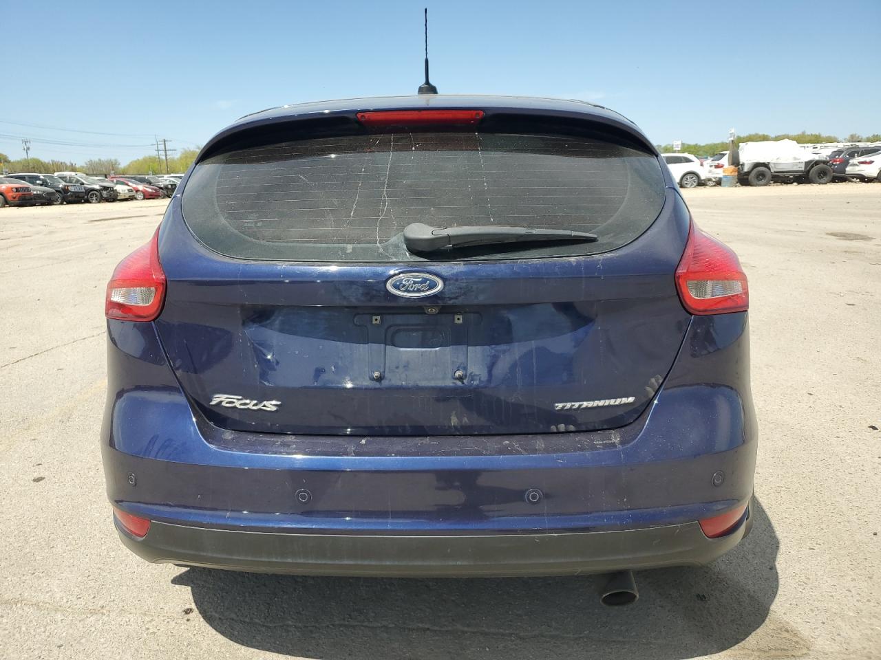 2017 Ford Focus Titanium Синий vin: 1FADP3N27HL264857