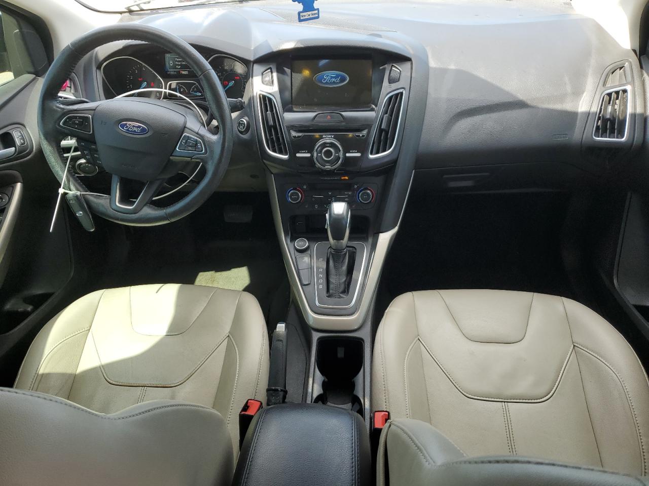 2017 Ford Focus Titanium Синий vin: 1FADP3N27HL264857