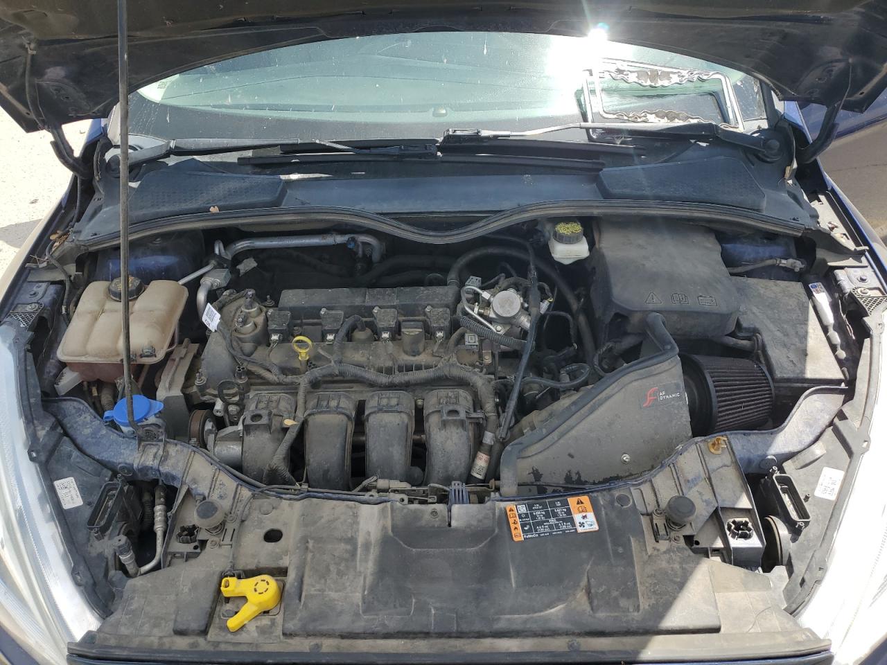 2017 Ford Focus Titanium Синий vin: 1FADP3N27HL264857