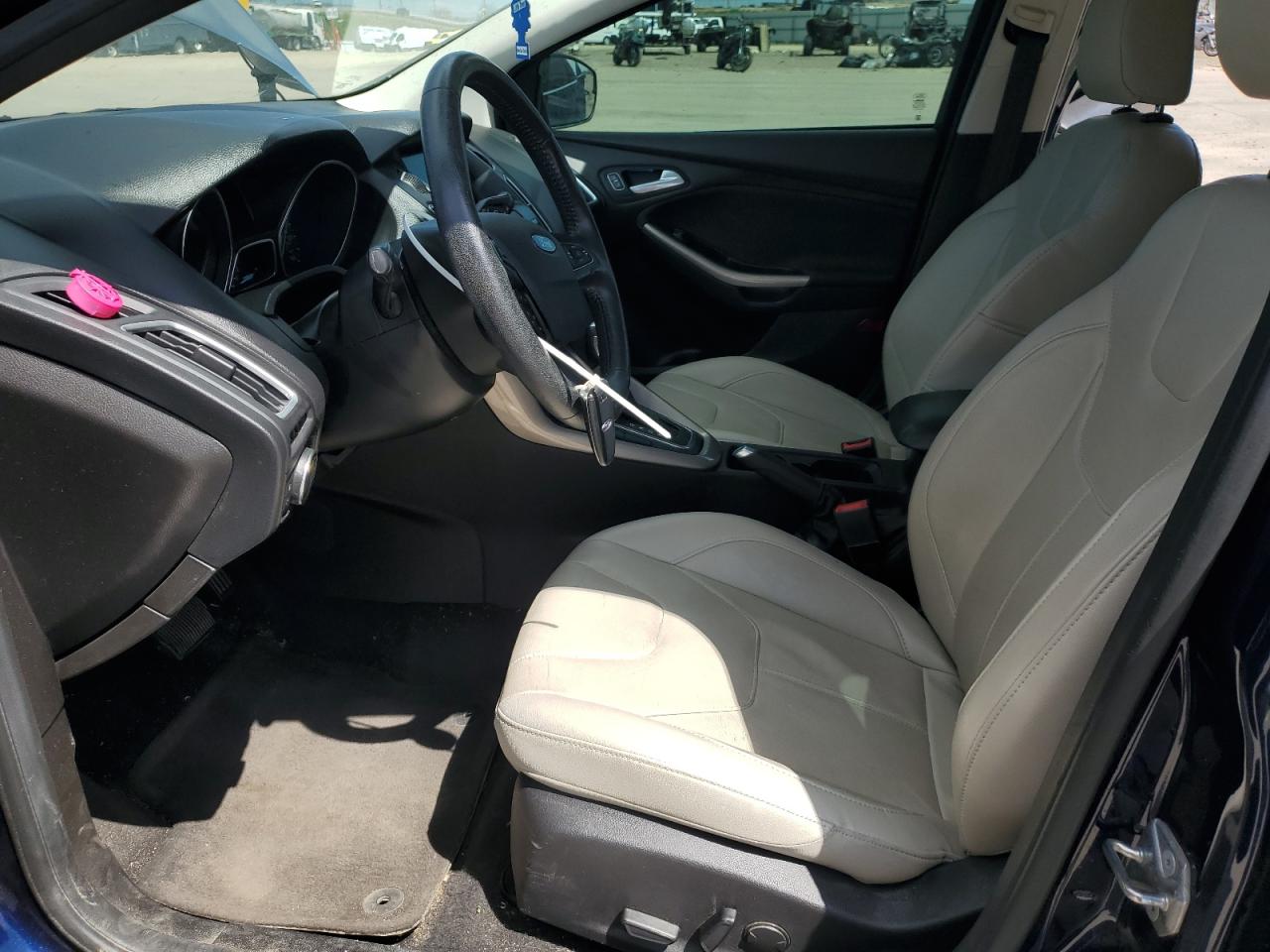 2017 Ford Focus Titanium Синий vin: 1FADP3N27HL264857