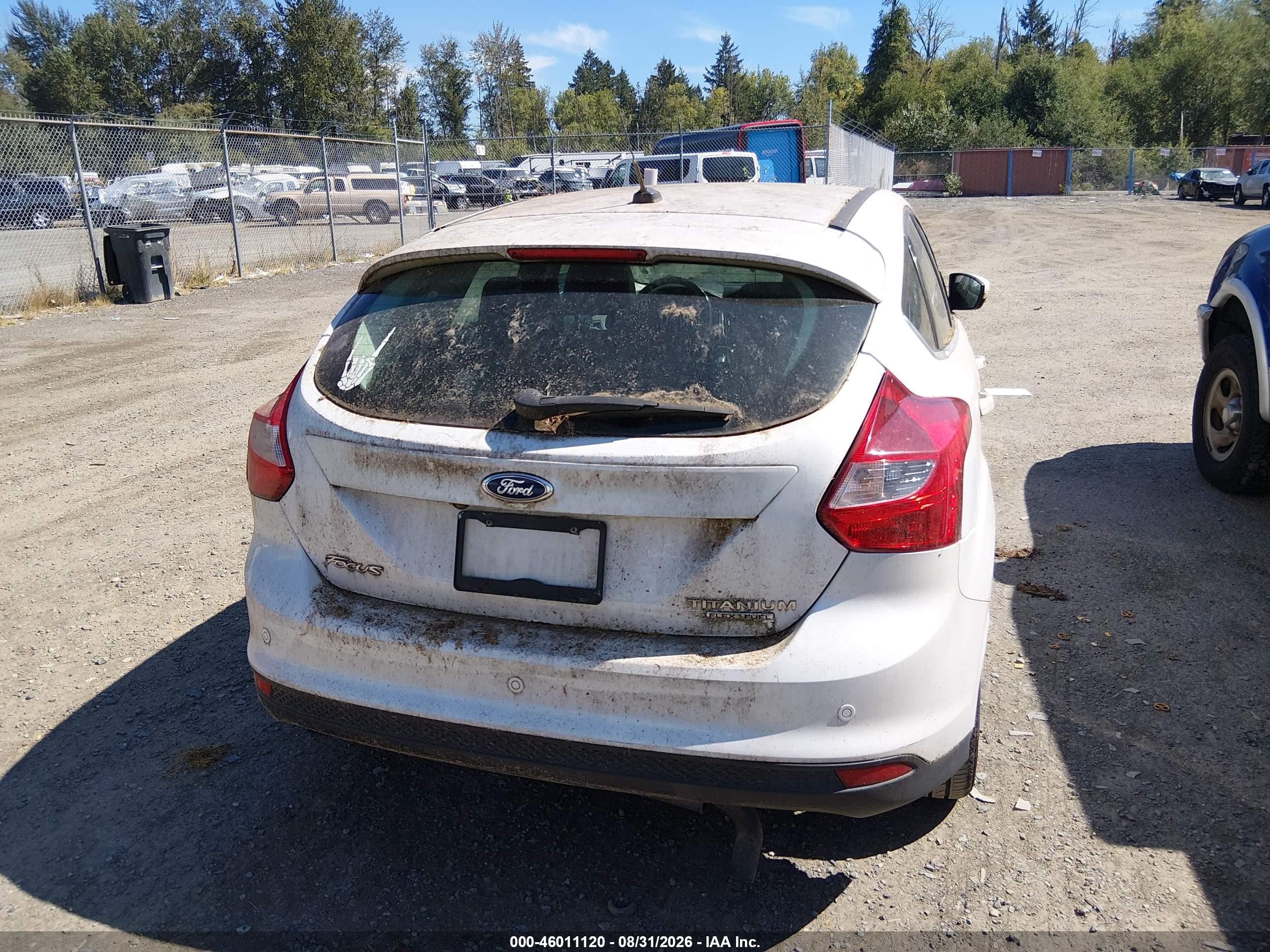 2013 Ford Focus Titanium Белый vin: 1FADP3N28DL348356